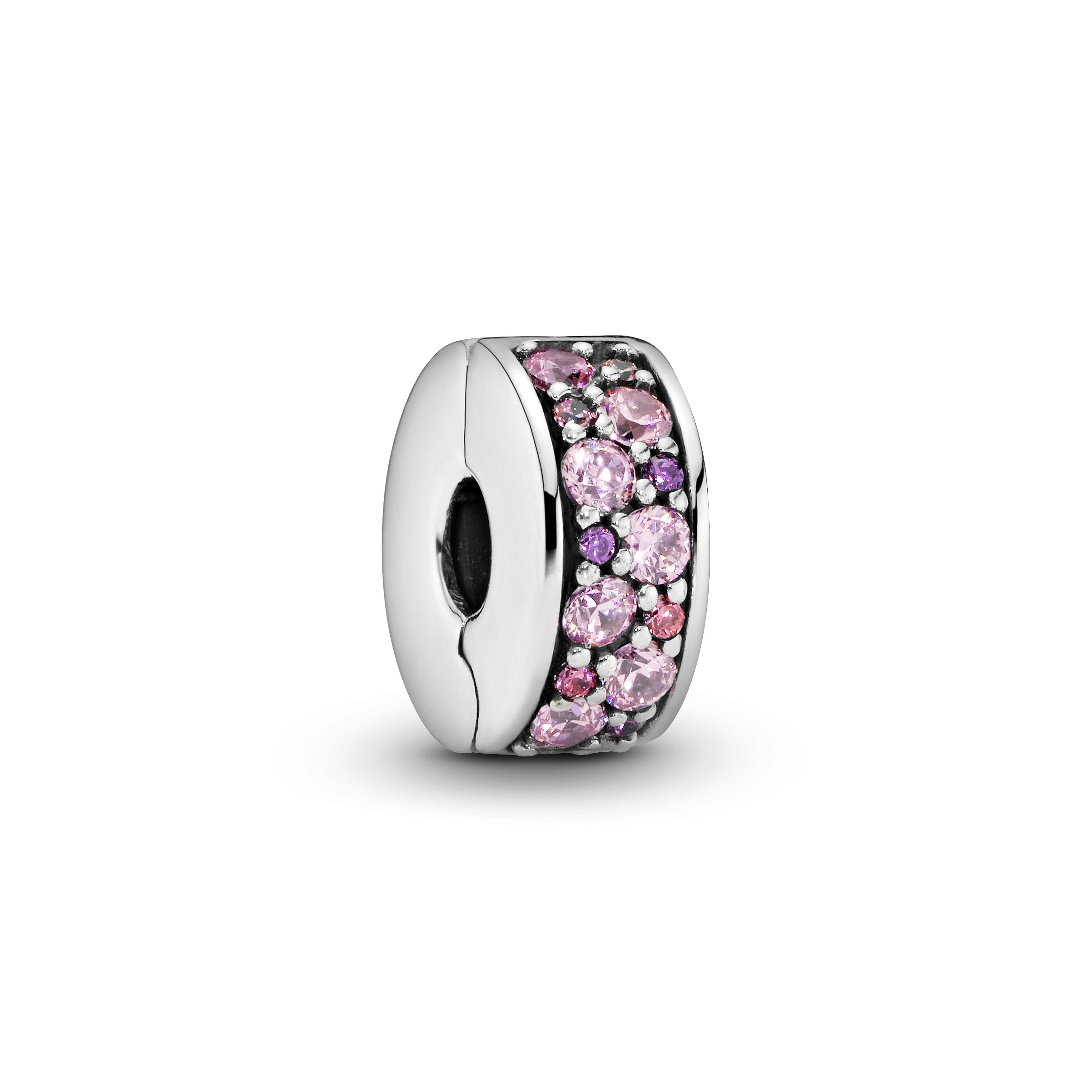 Pandora silber Clip rosa Steine 791817PCZ Pandora silber Clip rosa Steine 791817PCZ