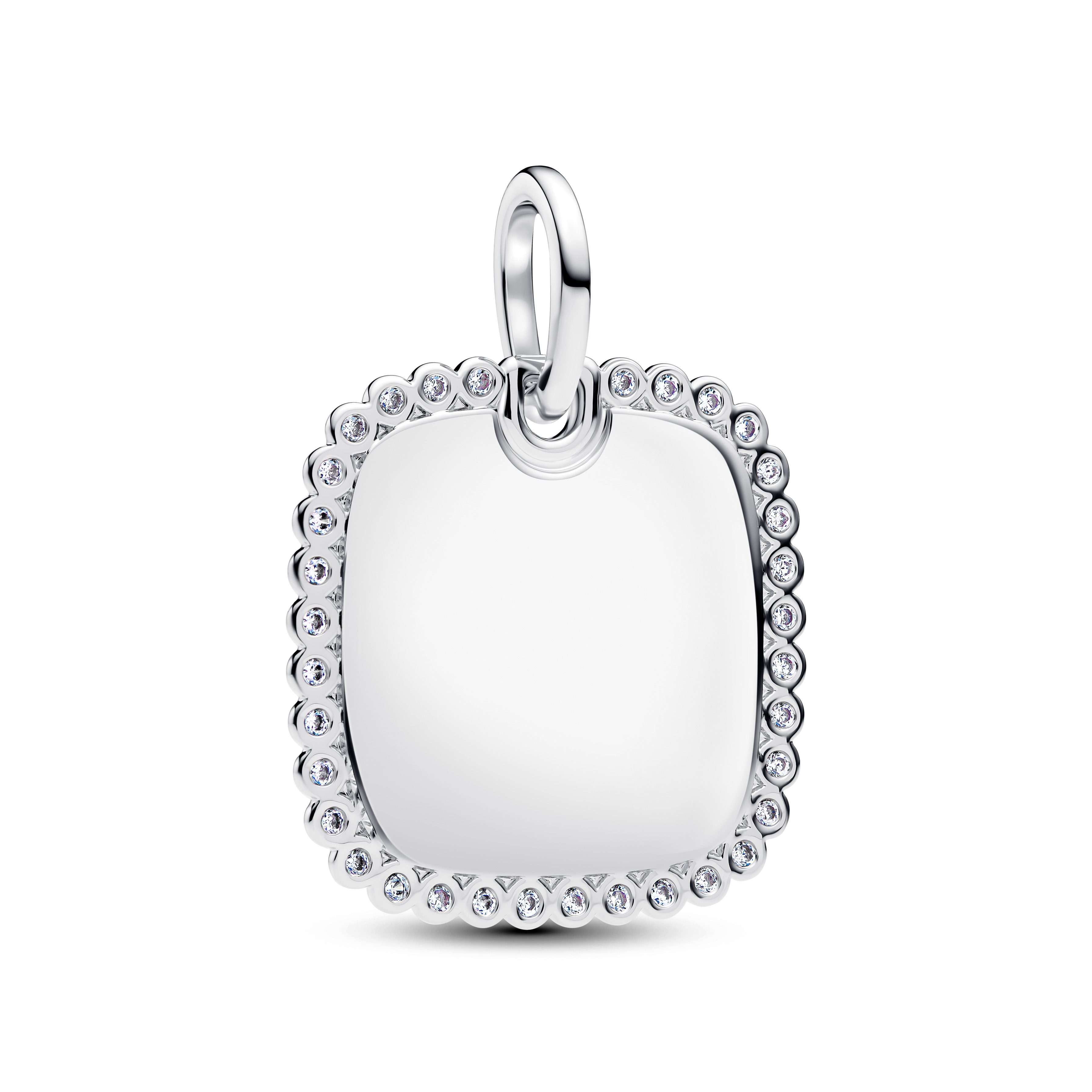 Pandora Moments Gravierbarer Quadratischer Anhänger 394009C01 Pandora Moments Gravierbarer Quadratischer Anhänger 394009C01