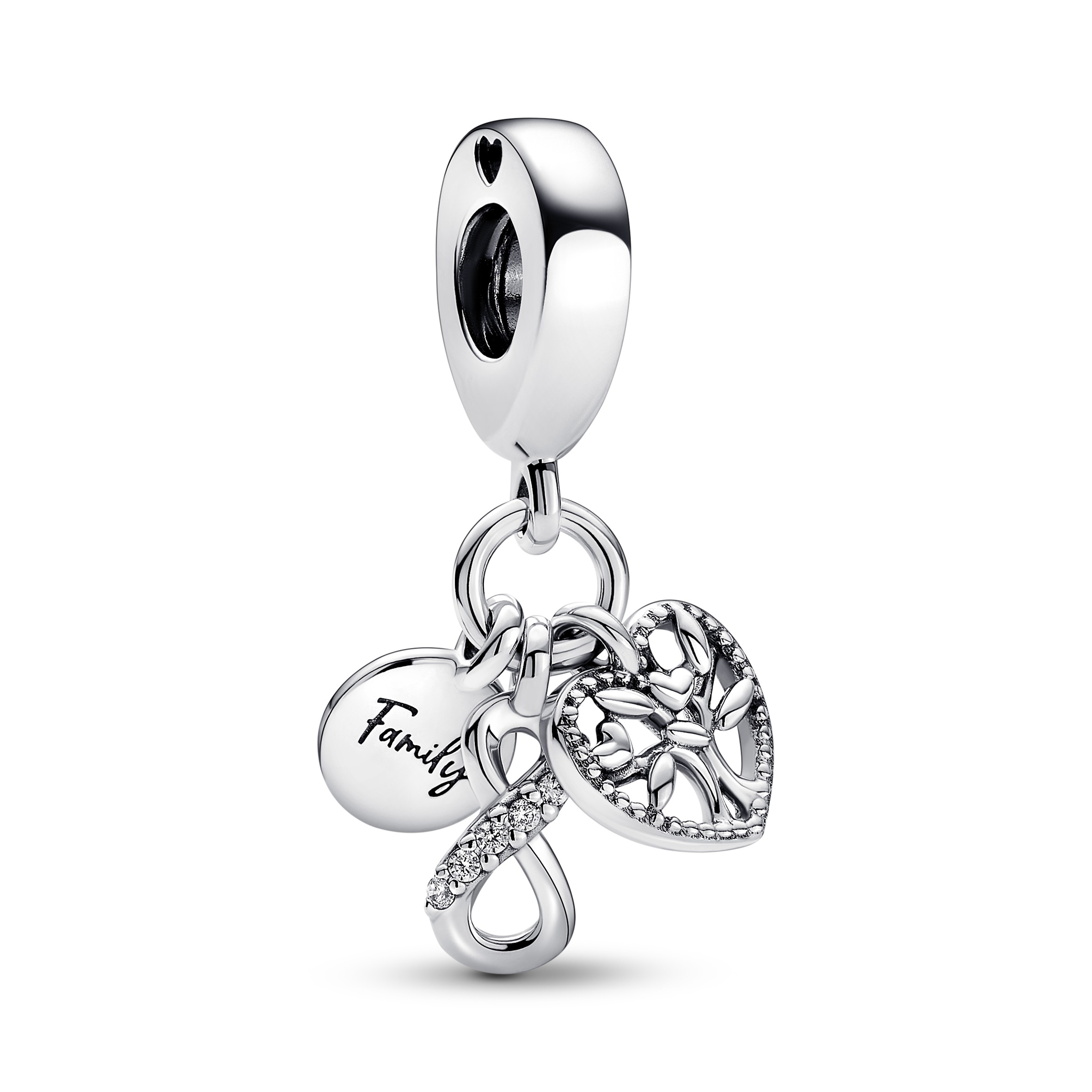 Pandora Family Infinity Triple Charm-Anhänger 792201C01 Pandora Family Infinity Triple Charm-Anhänger 792201C01