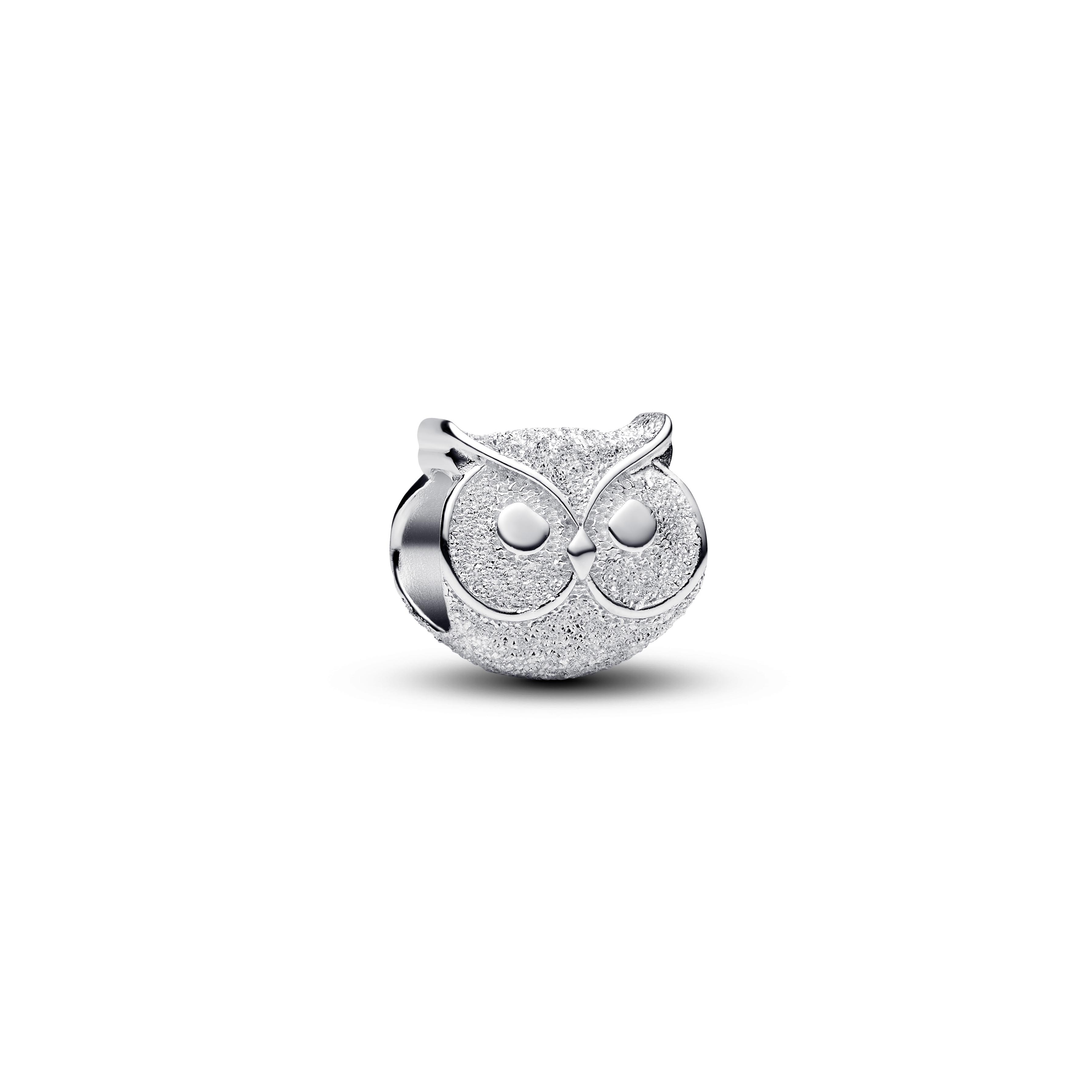 Pandora Moments Strukturierte Eule Mini Charm 794525C00