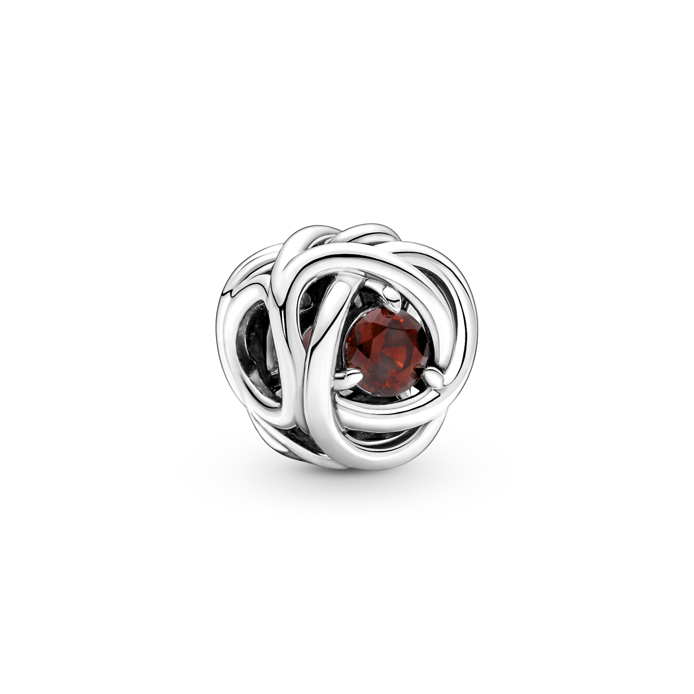 Pandora Moments Januar Geburtsstein Roter Ewigkeitskreis Charm 790065C06