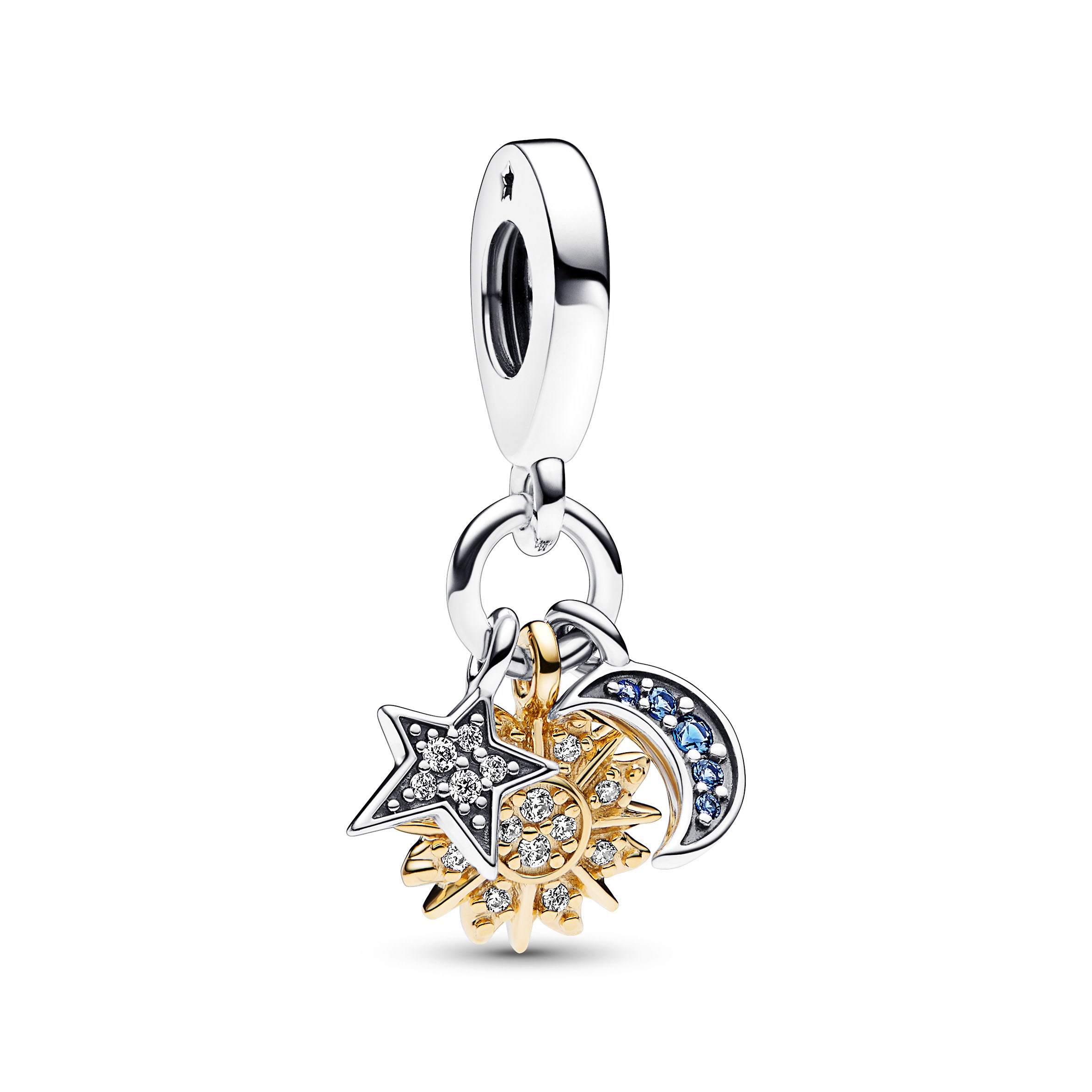 Pandora Shine Bicolor Himmlischer Dreifacher Charm-Anhänger 762676C01 Pandora Shine Bicolor Himmlischer Dreifacher Charm-Anhänger 762676C01