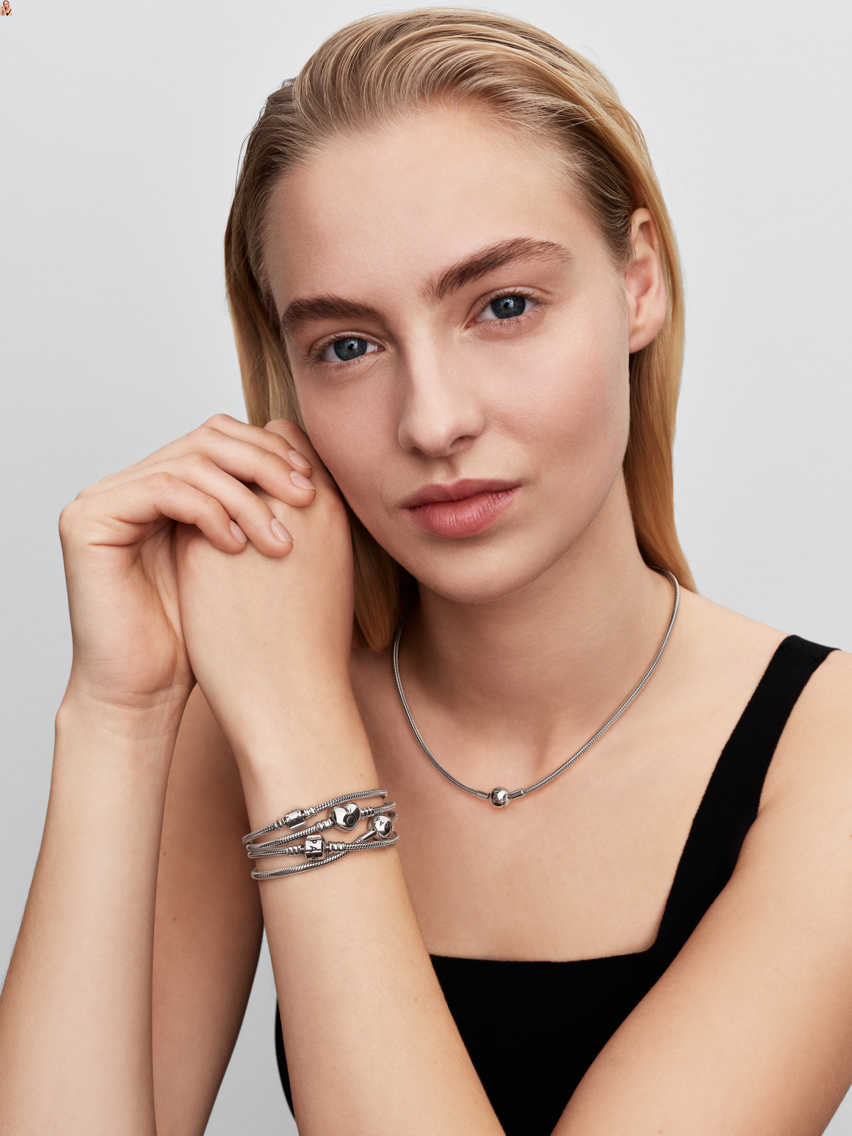 Pandora Moments Schlangen-Gliederarmband 594595C00-19