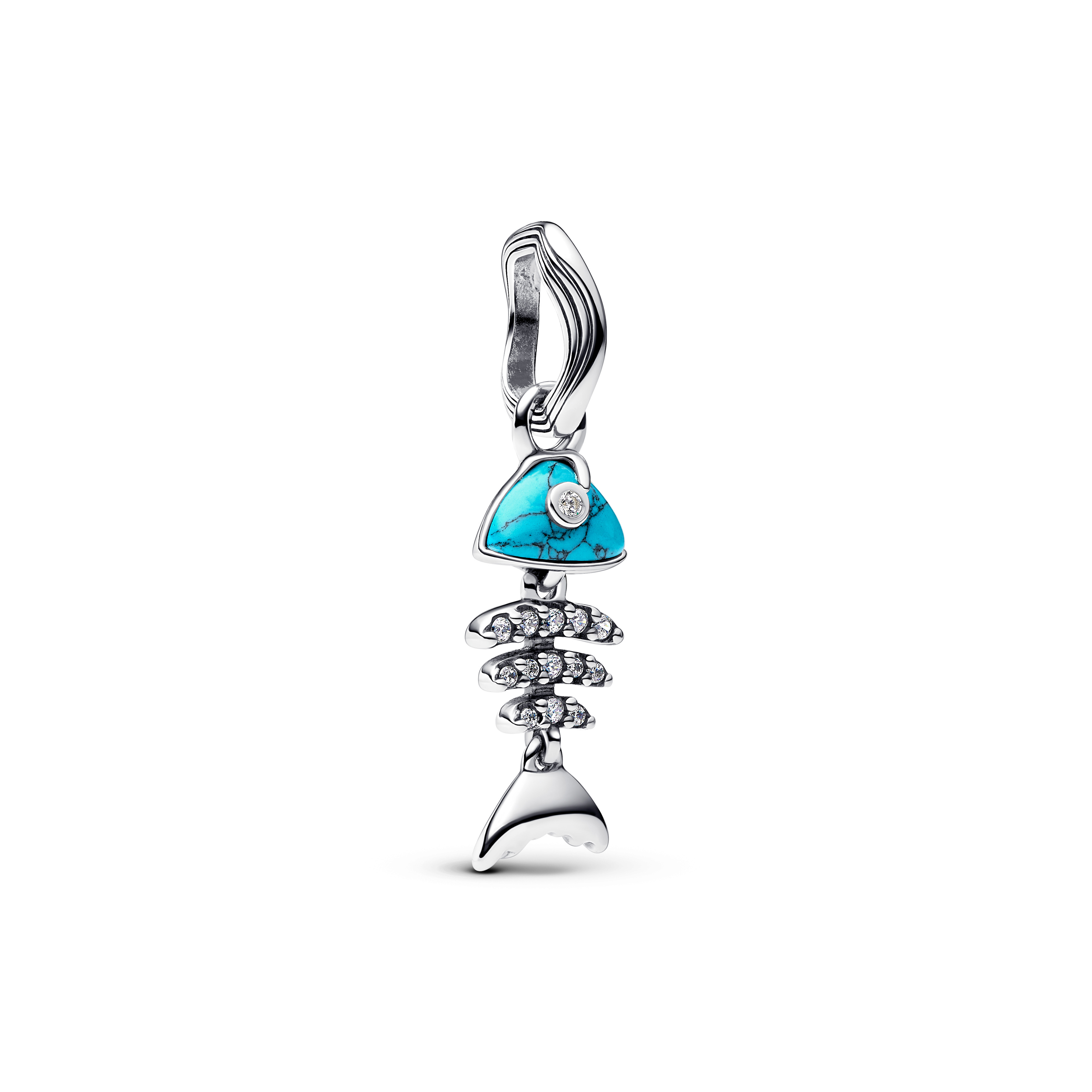 Pandora Moments Türkisfarbener Fischgräten Anhänger-Charm 793894C01