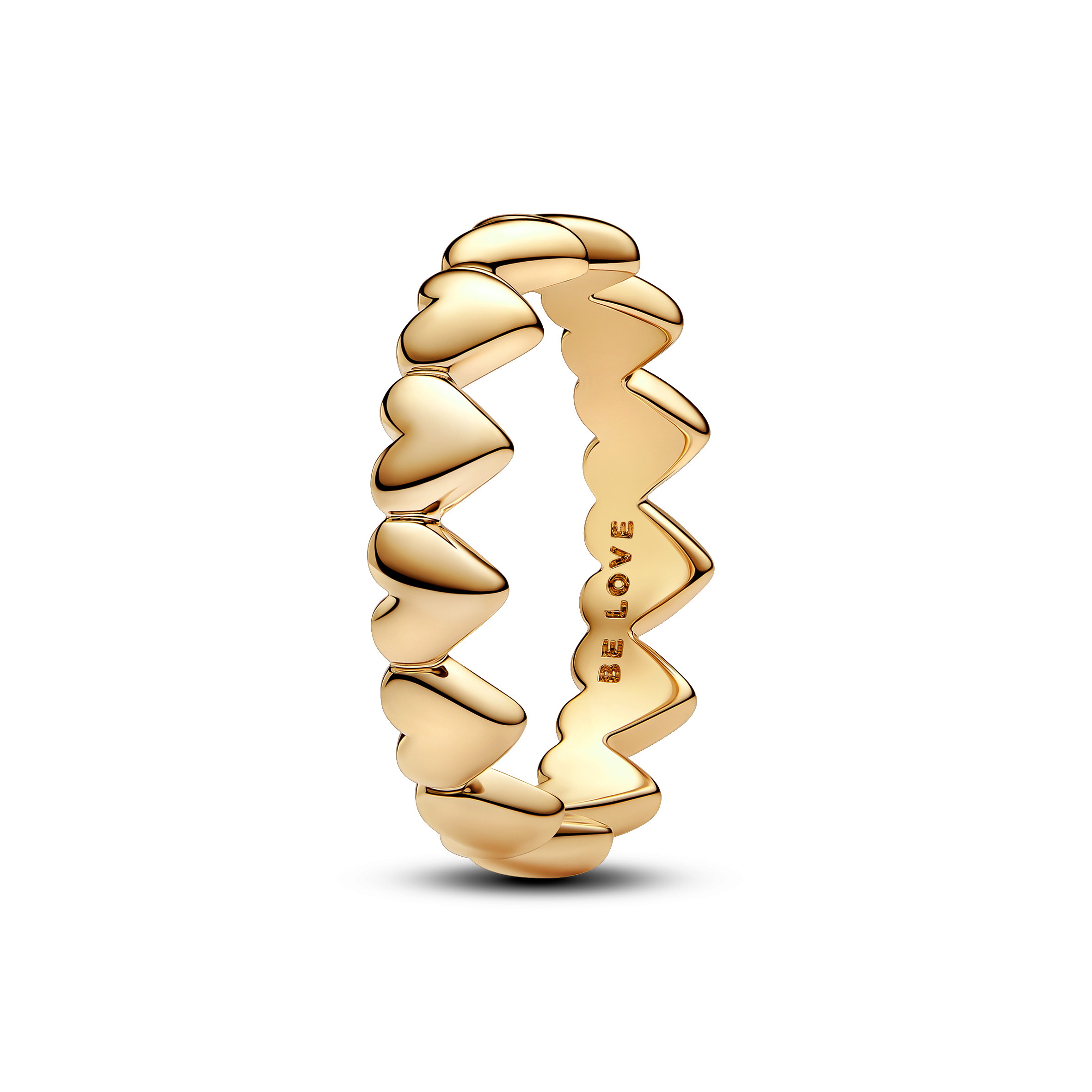 Pandora Moments Stapelbarer Herzreihe-Ring 163427C00-52 Pandora Moments Stapelbarer Herzreihe-Ring 163427C00-52