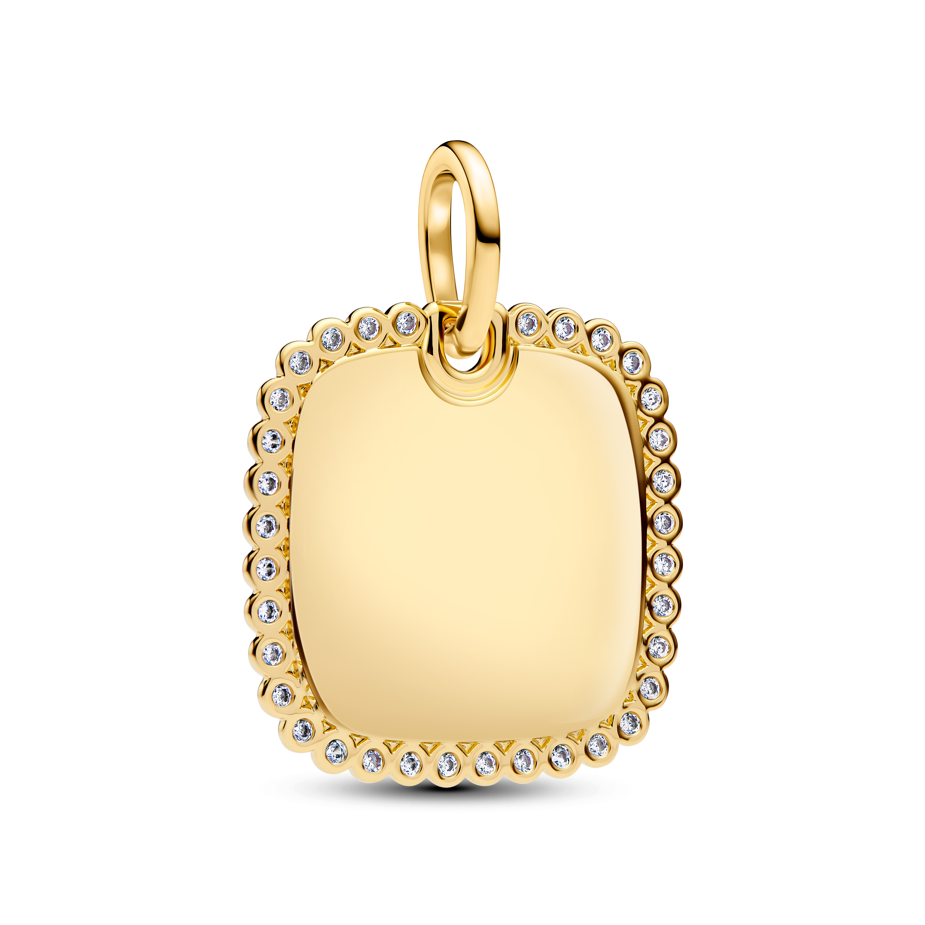 Pandora Moments Gravierbarer Quadratischer Anhänger 364009C01