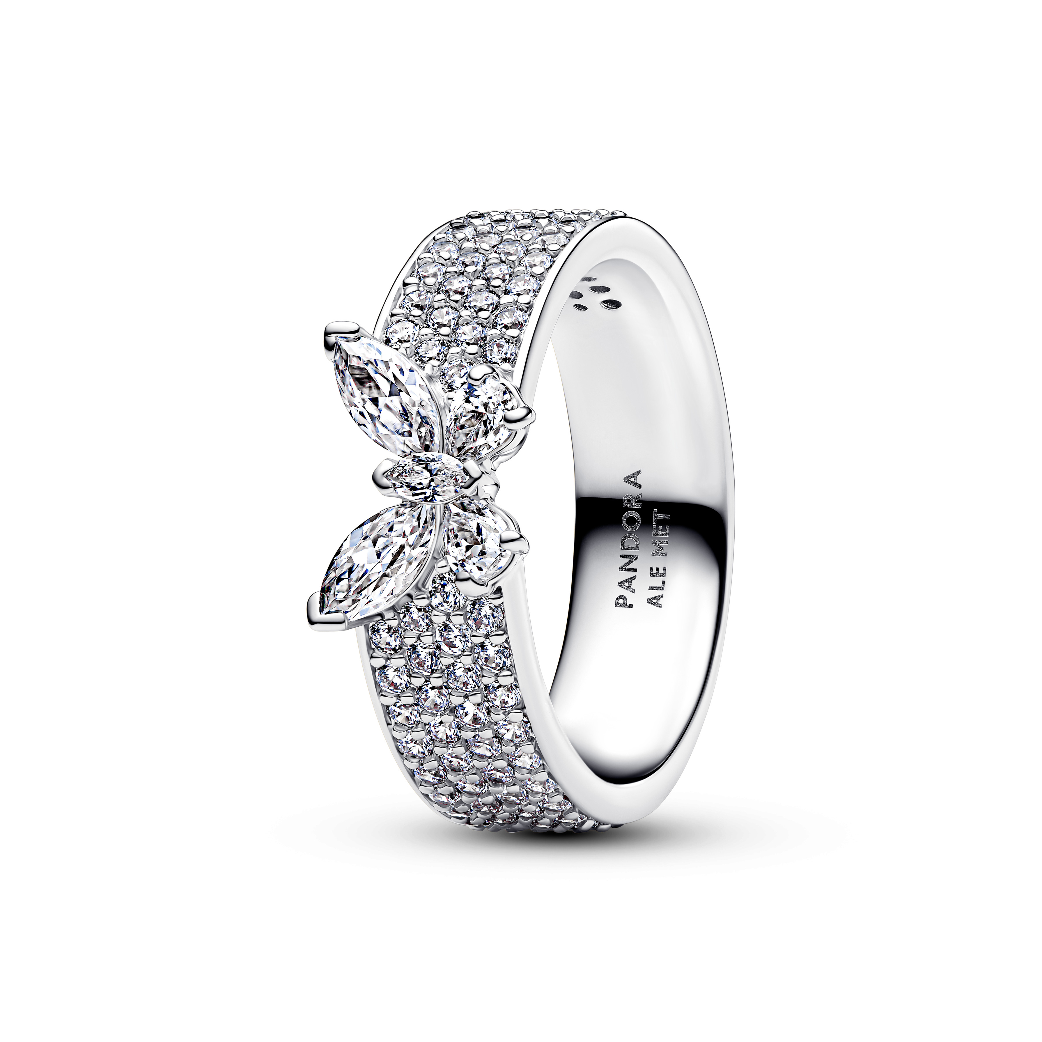 Pandora Timeless Breiter funkelnder Schmetterlingsring 194270C01-56