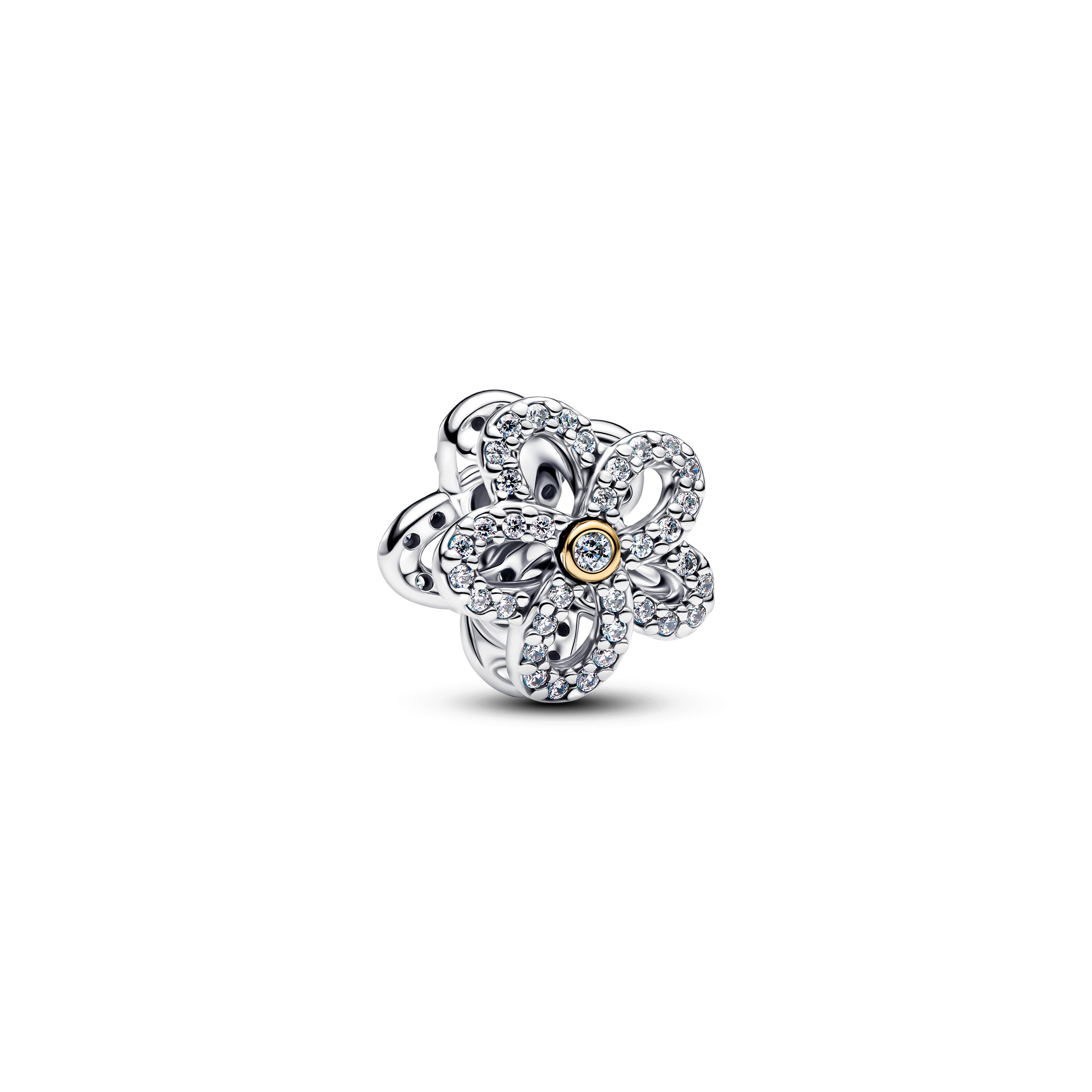 Pandora Moments Durchbrochenes Pavé Blumen Charm 764480C01