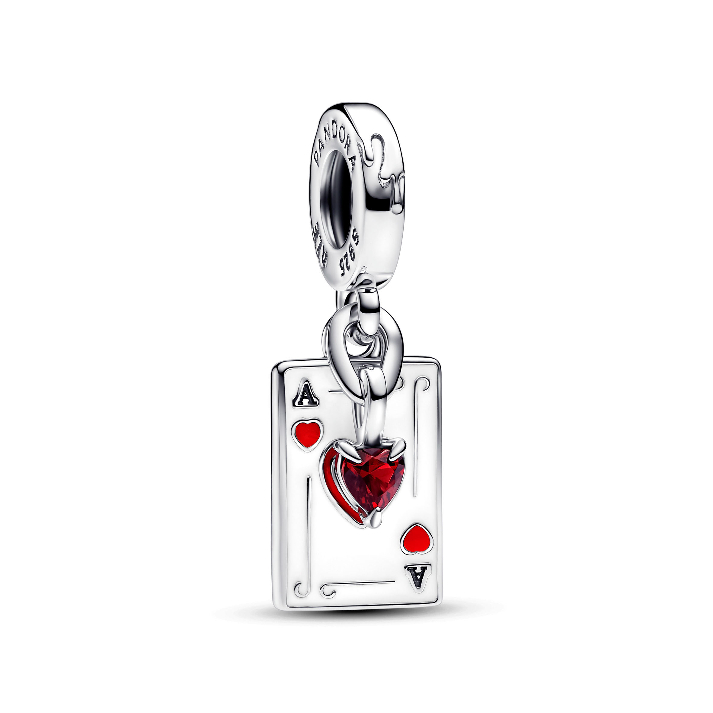 Pandora Collabs Disney Villains Queen of Hearts Doppel-Charm-Anhänger 793420C01