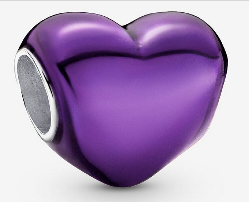 Pandora Moments Violettes Metallic-Herz Charm 793337C01 Pandora Moments Violettes Metallic-Herz Charm 793337C01