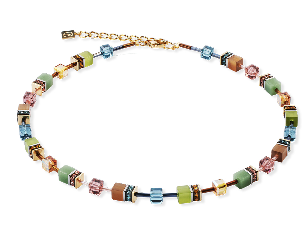 COEUR DE LION GeoCUBE® Iconic Halskette Forest bicolor 2838100905