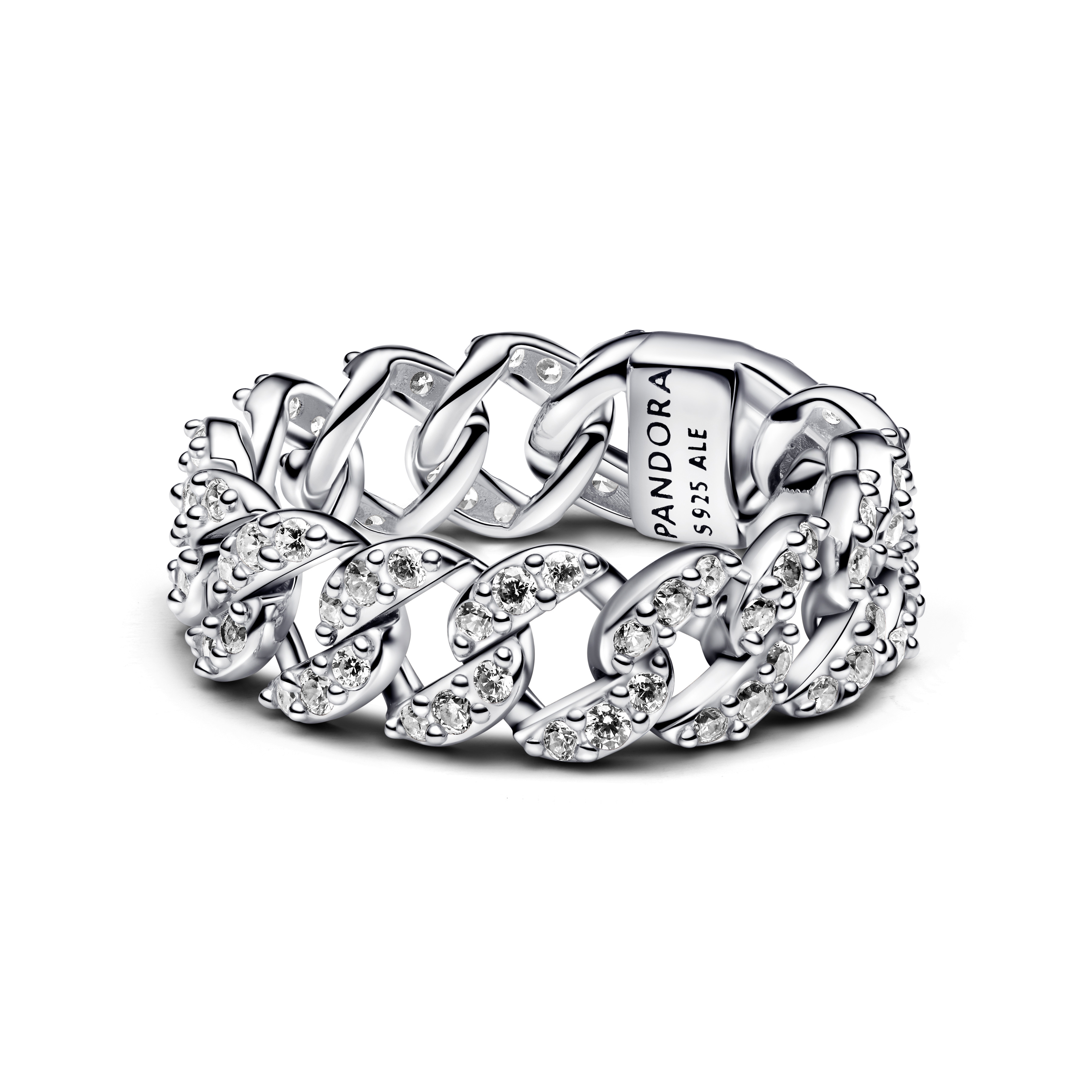 Pandora Timeless Pavé Cuban Ketten-Ring 193557C01-54