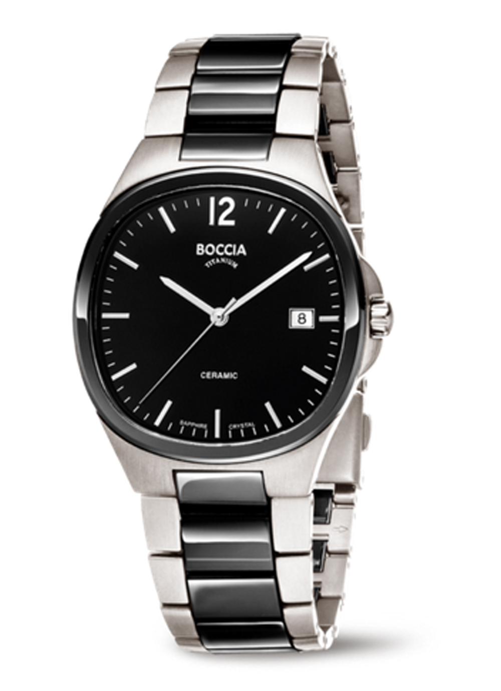 Boccia Herrenuhr Ceramic 3668-01