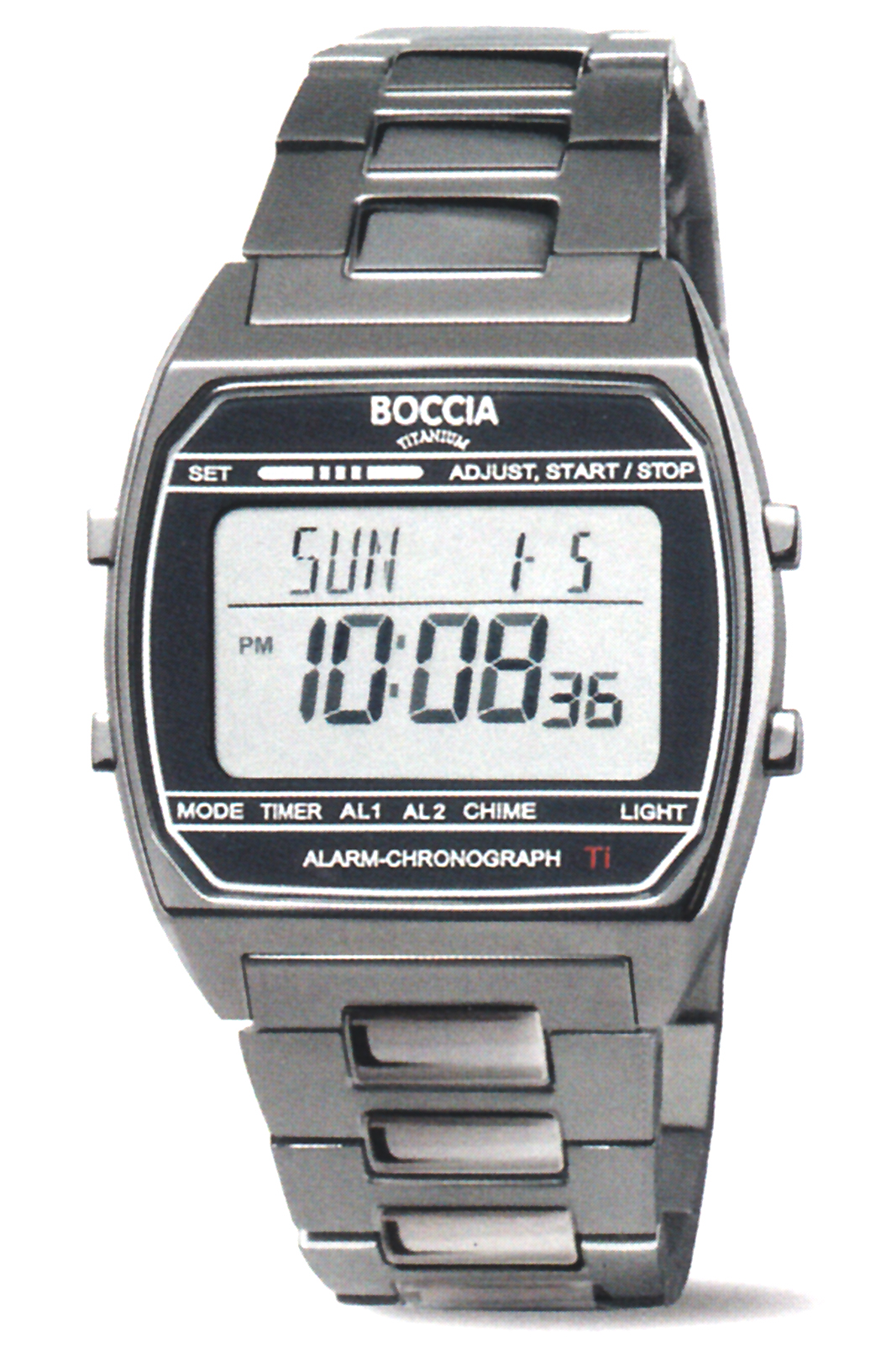 Boccia Titan Herrenuhr Digital 3738-07