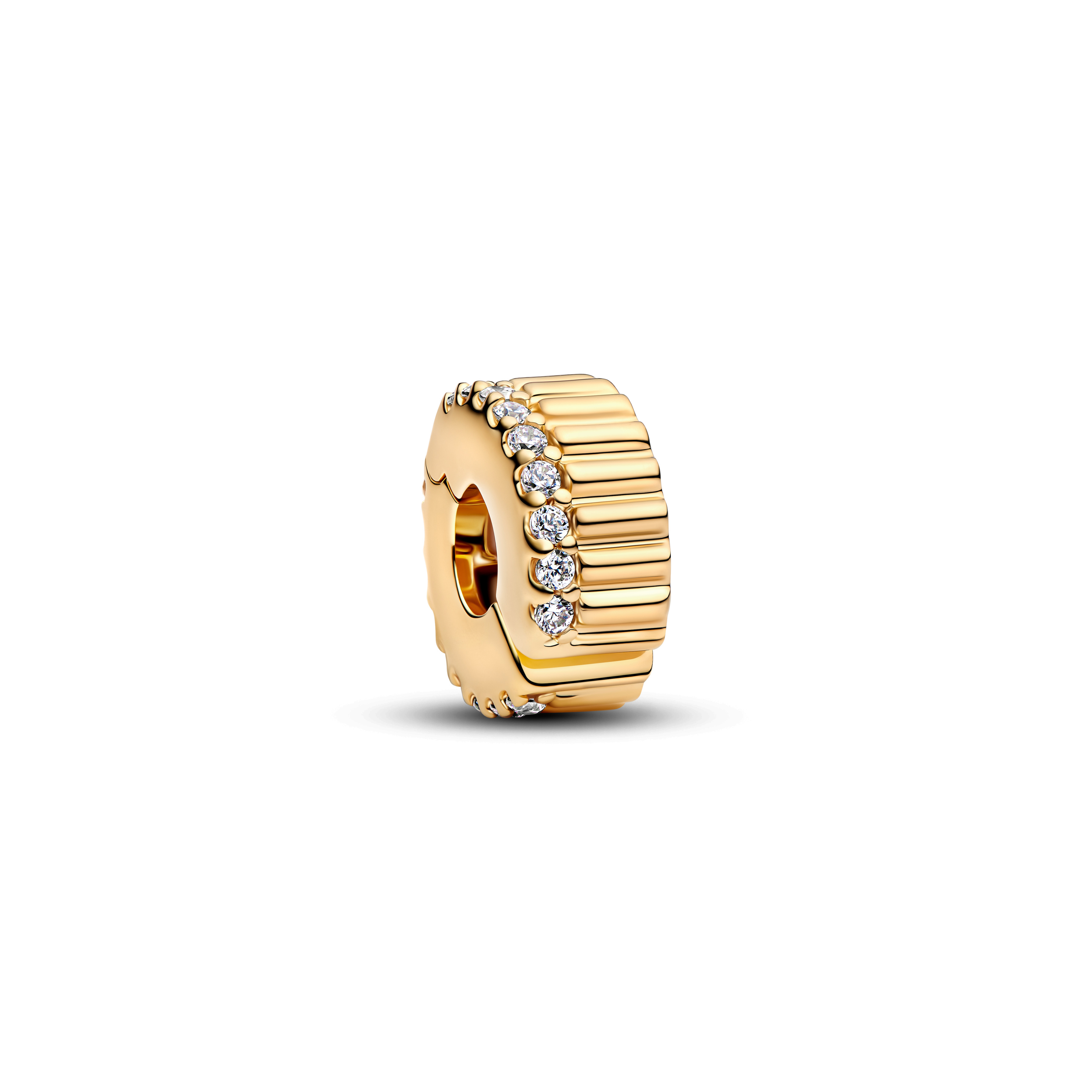 Pandora Moments Geripptes Clip-Charm 764078C01 Pandora Moments Geripptes Clip-Charm 764078C01