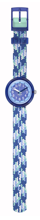 Flik Flak Kinderuhr "BRAID IN BLUE" FPNP169 Flik Flak Kinderuhr "BRAID IN BLUE" FPNP169