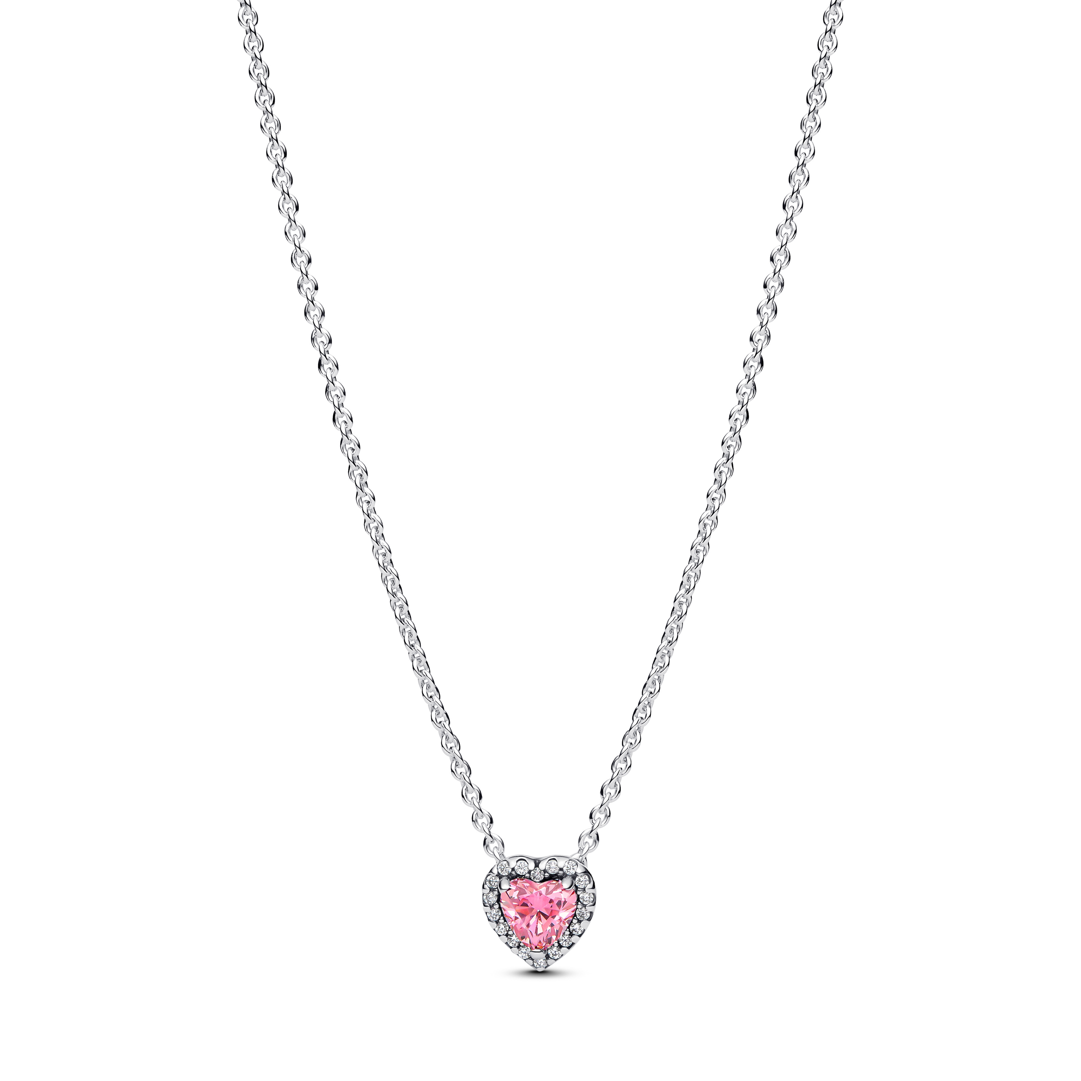 Pandora Timeless rosa Herz-Halskette 398425C02-45 Pandora Timeless rosa Herz-Halskette 398425C02-45