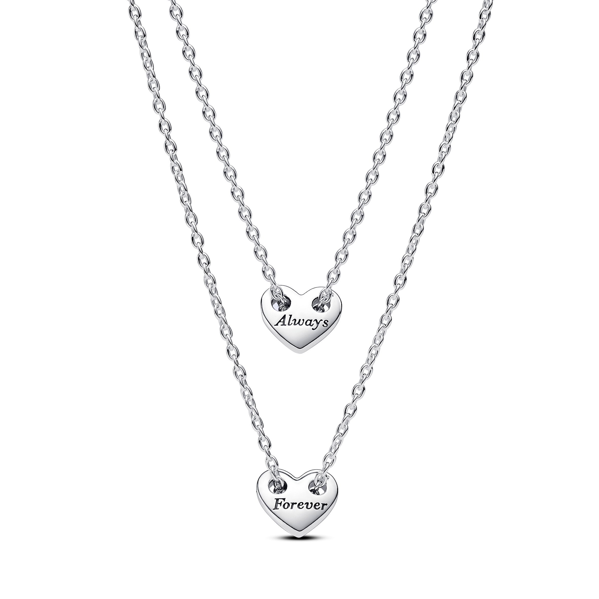 Pandora Moments Für immer und ewig teilbare Herz-Collier-Halsketten 393207C00-45