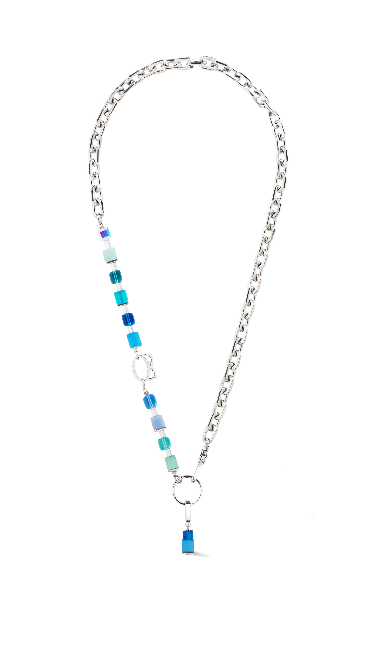 COEUR DE LION Halskette Cube Fusion Charm Ocean 4712100706
