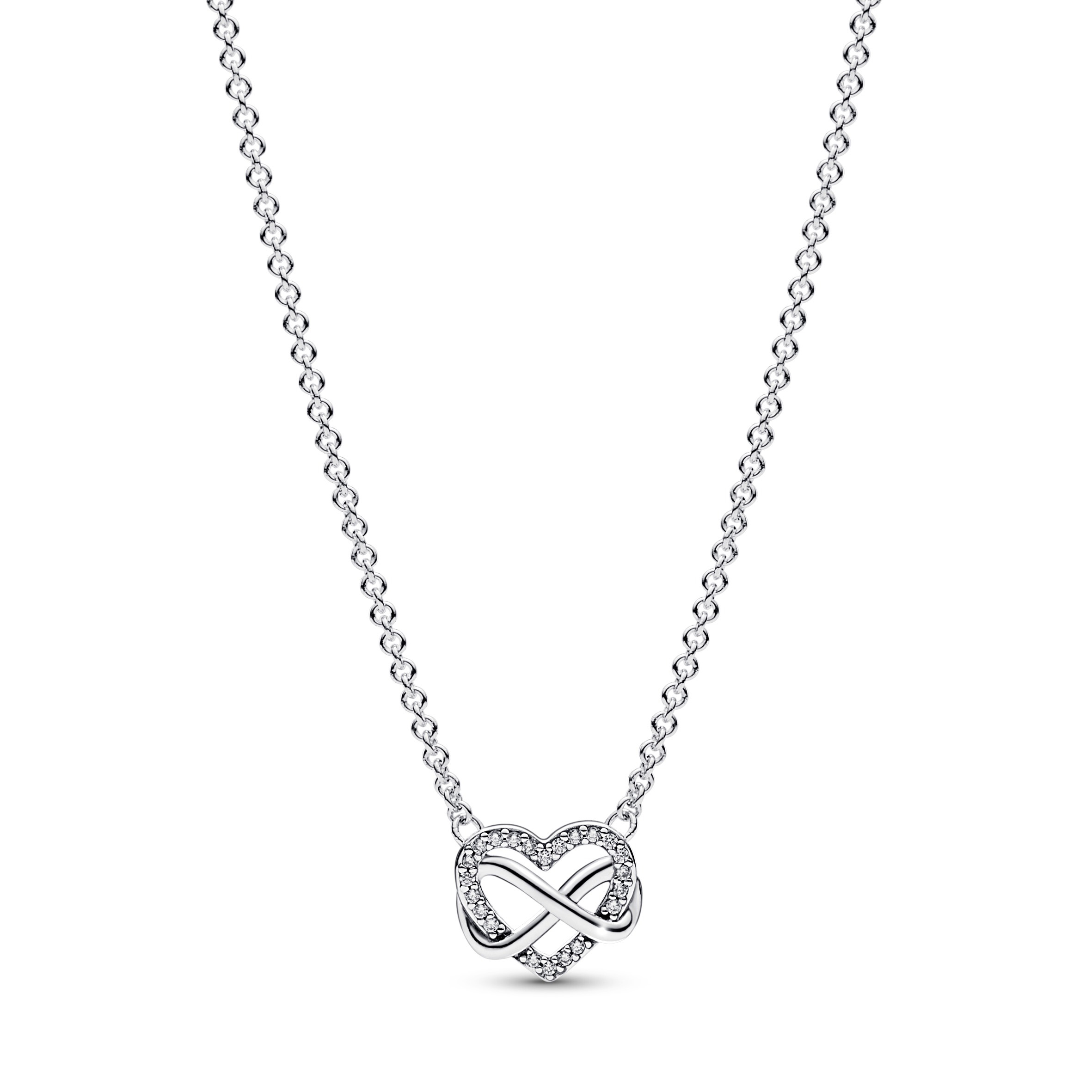 Pandora Moments Funkelnde Unendlichkeits-Herz Collier-Halskette 392666C01-50 Pandora Moments Funkelnde Unendlichkeits-Herz Collier-Halskette 392666C01-50