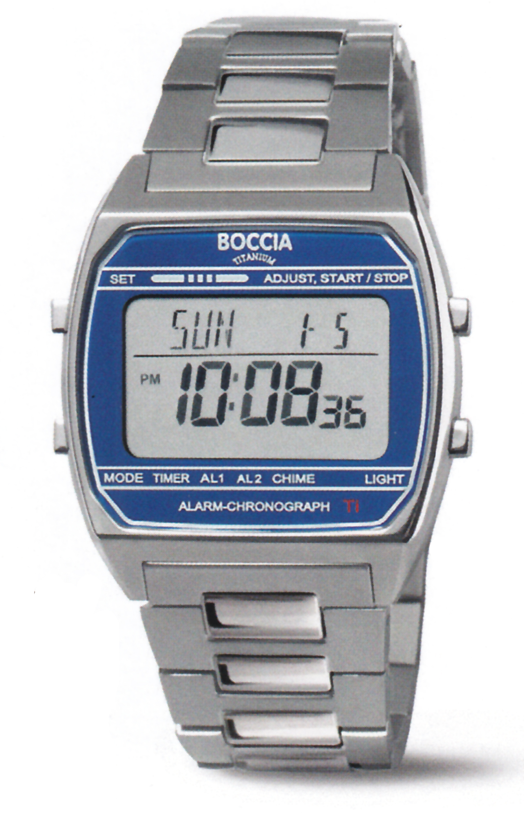 Boccia Titan Herrenuhr Digital 3738-06