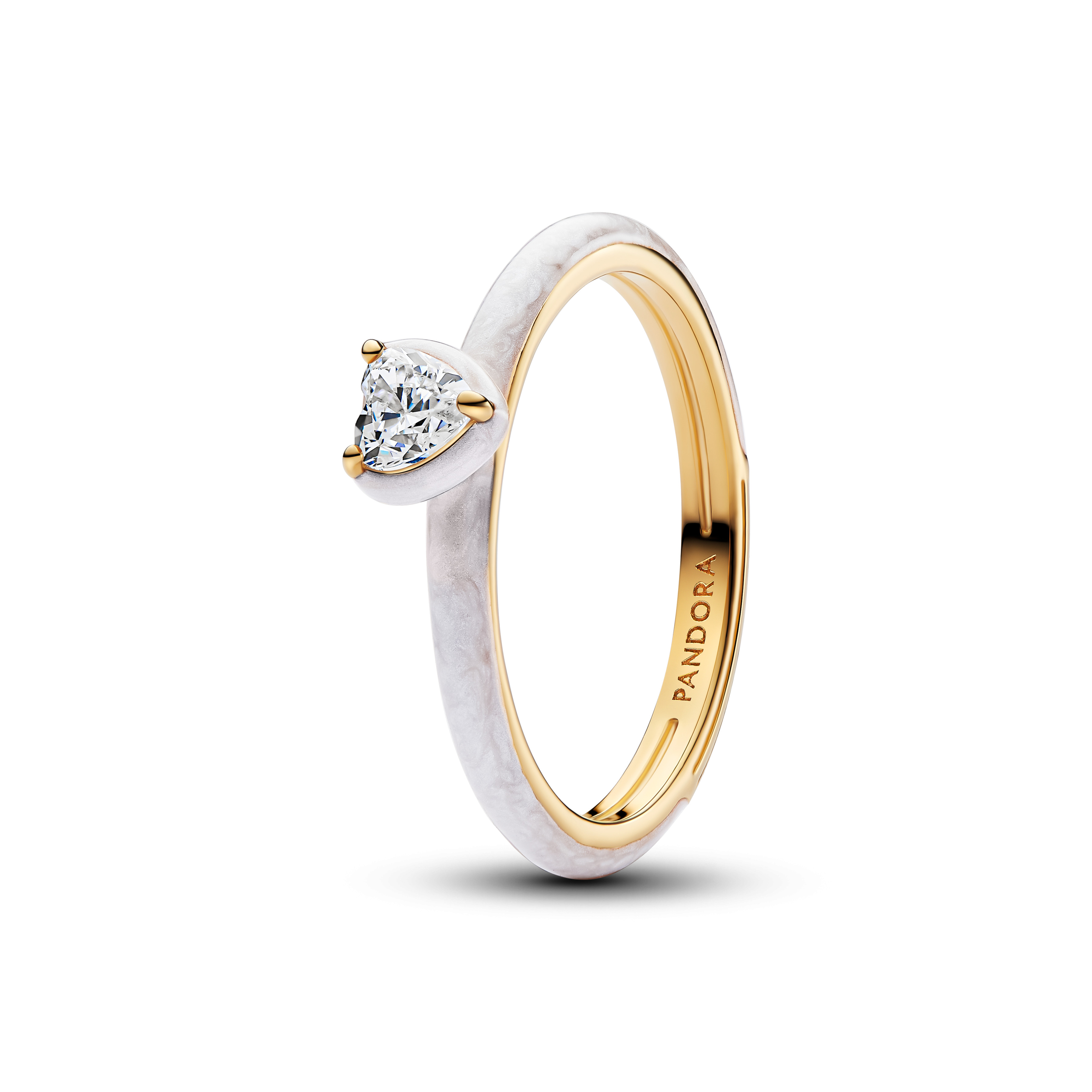 Pandora ME Weißes Chakra Herz Ring 163088C01-54 Pandora ME Weißes Chakra Herz Ring 163088C01-54
