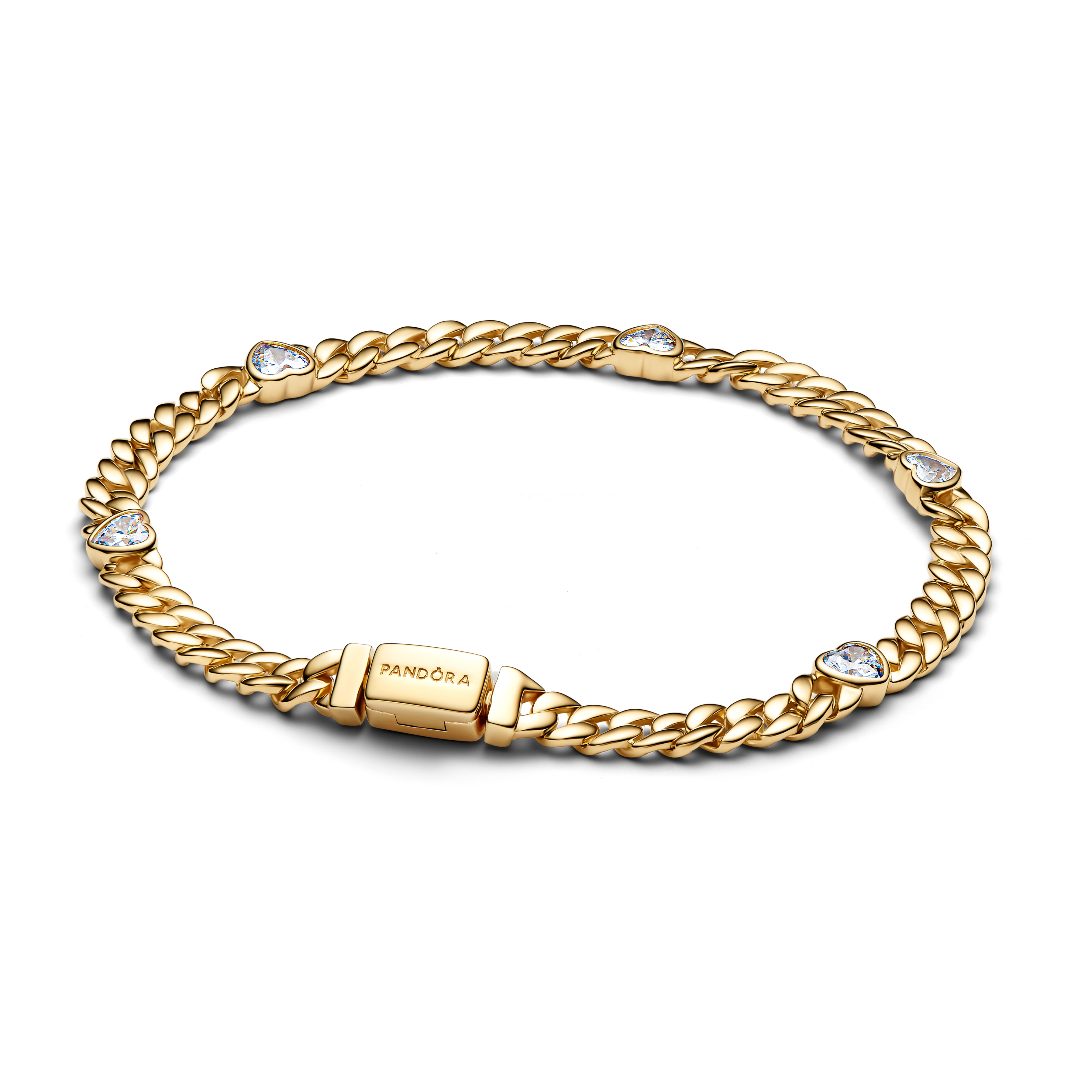 Pandora Timeless Herz-Armband mit "kubanischer Kette" 564226C01-18 Pandora Timeless Herz-Armband mit "kubanischer Kette" 564226C01-18
