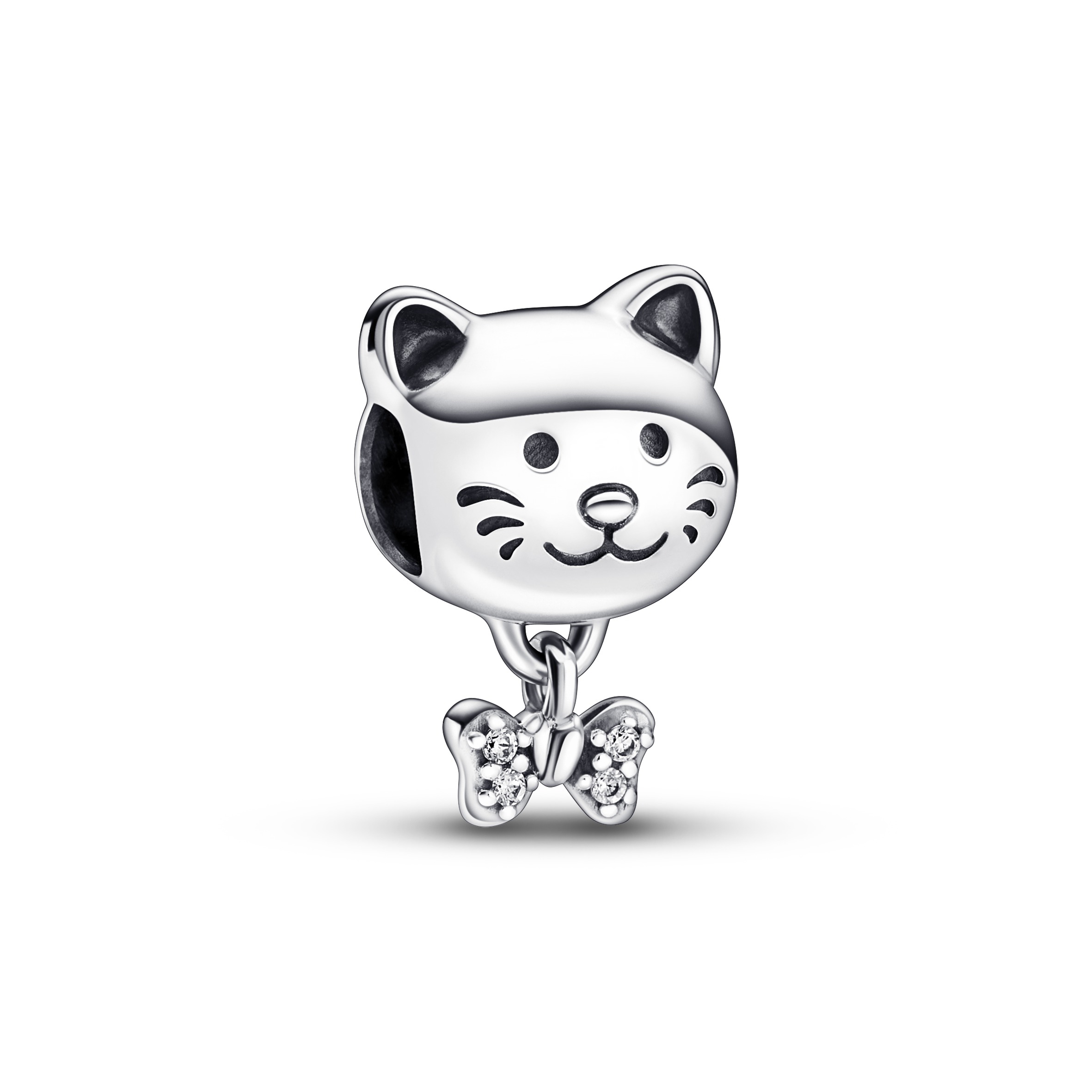 Pandora Moments Katze & Schleife Charm 792255C01