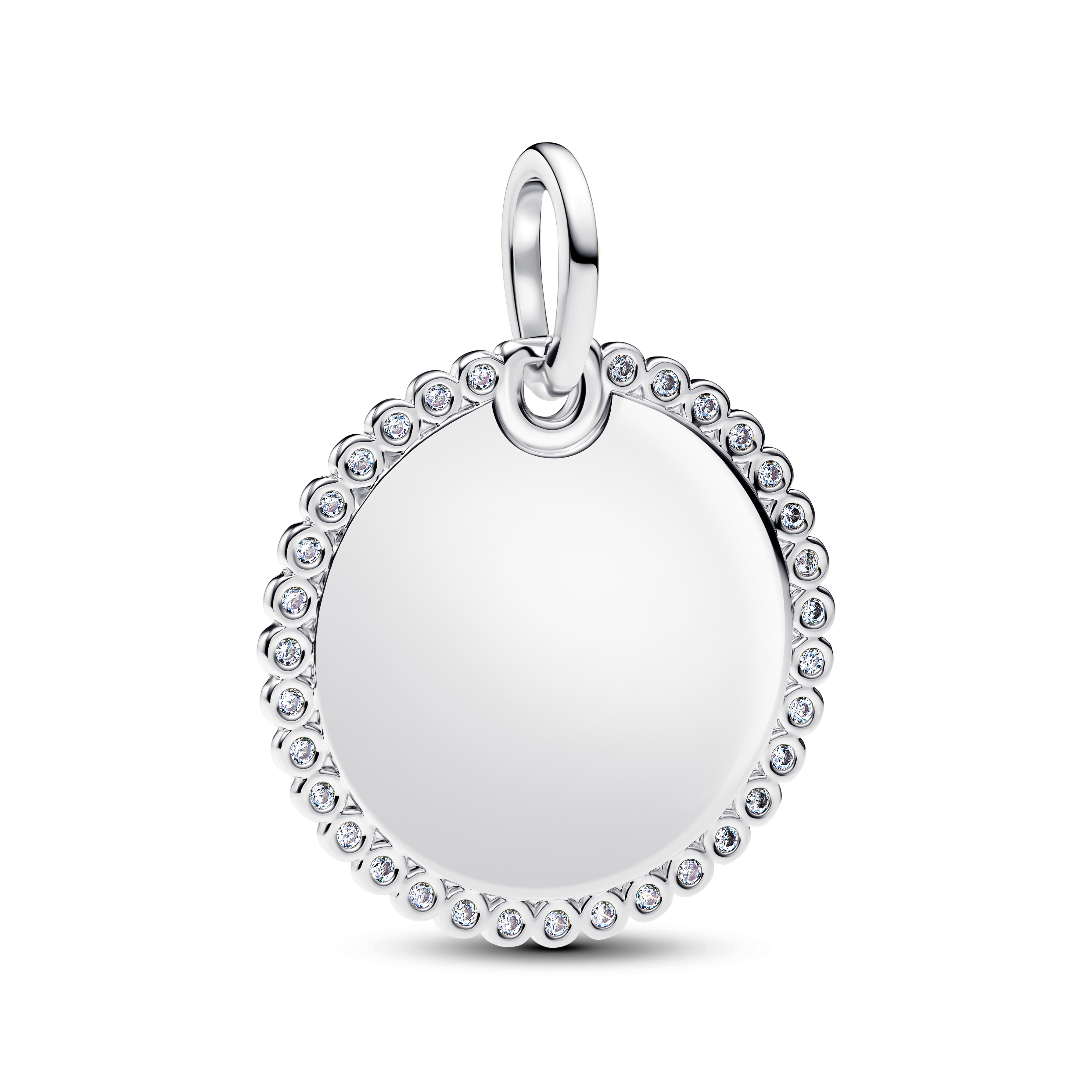 Pandora Moments Gravierbarer runder Anhänger 394007C01 Pandora Moments Gravierbarer runder Anhänger 394007C01