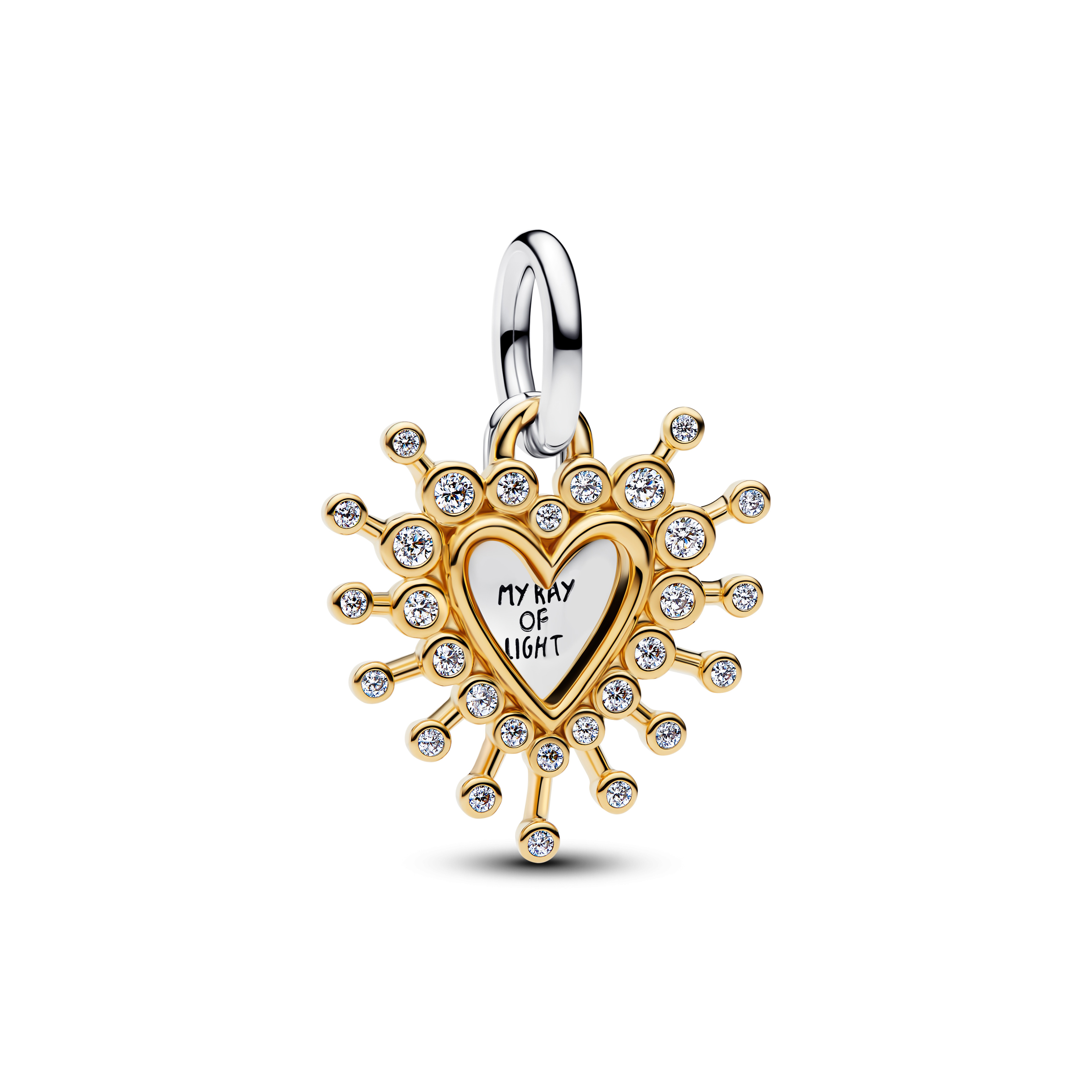 Pandora Moments Strahlendes Herz Doppel-Charm-Anhänger 764141C01 Pandora Moments Strahlendes Herz Doppel-Charm-Anhänger 764141C01