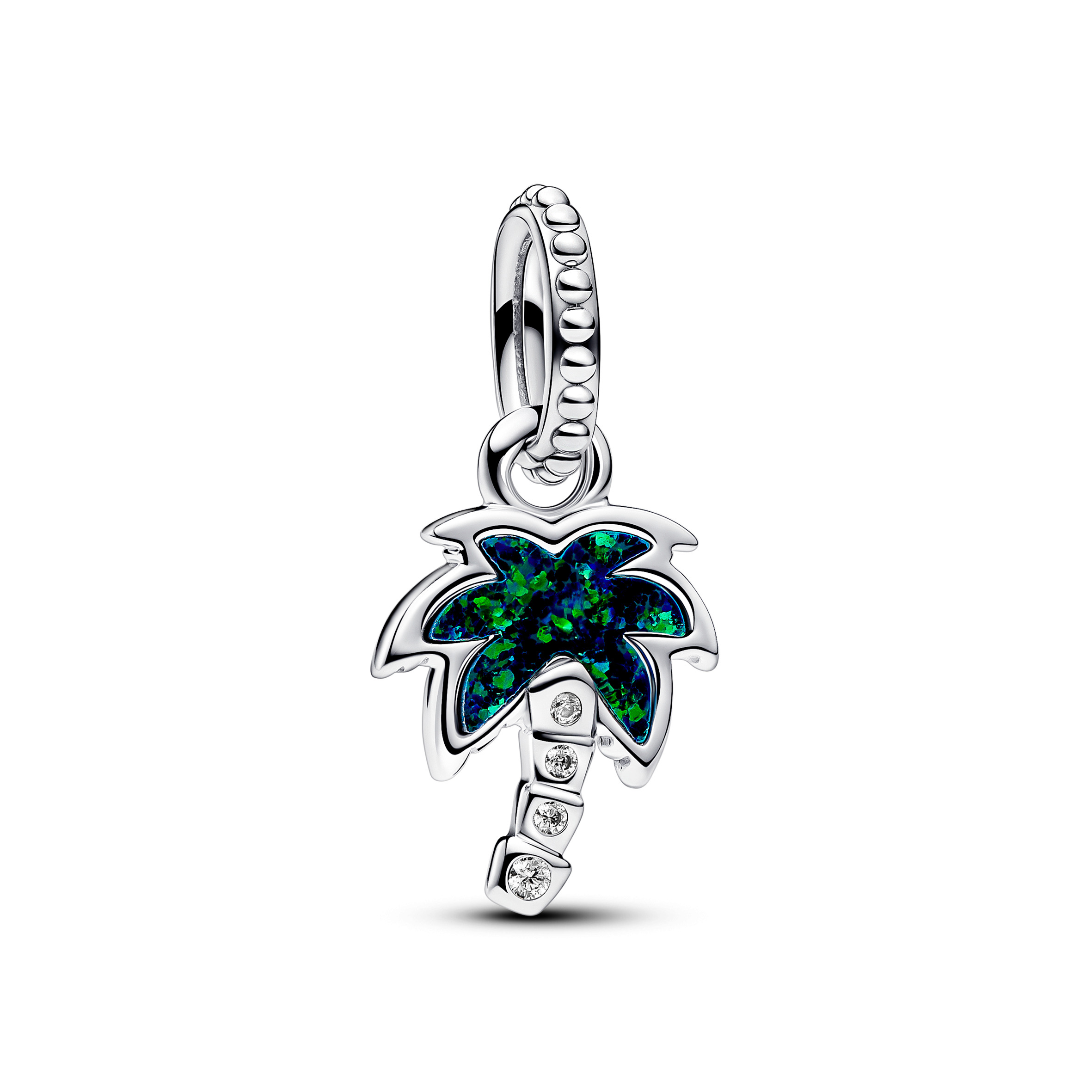 Pandora Moments Charm Anhänger Opaleszierende grüne Palme 793352C01