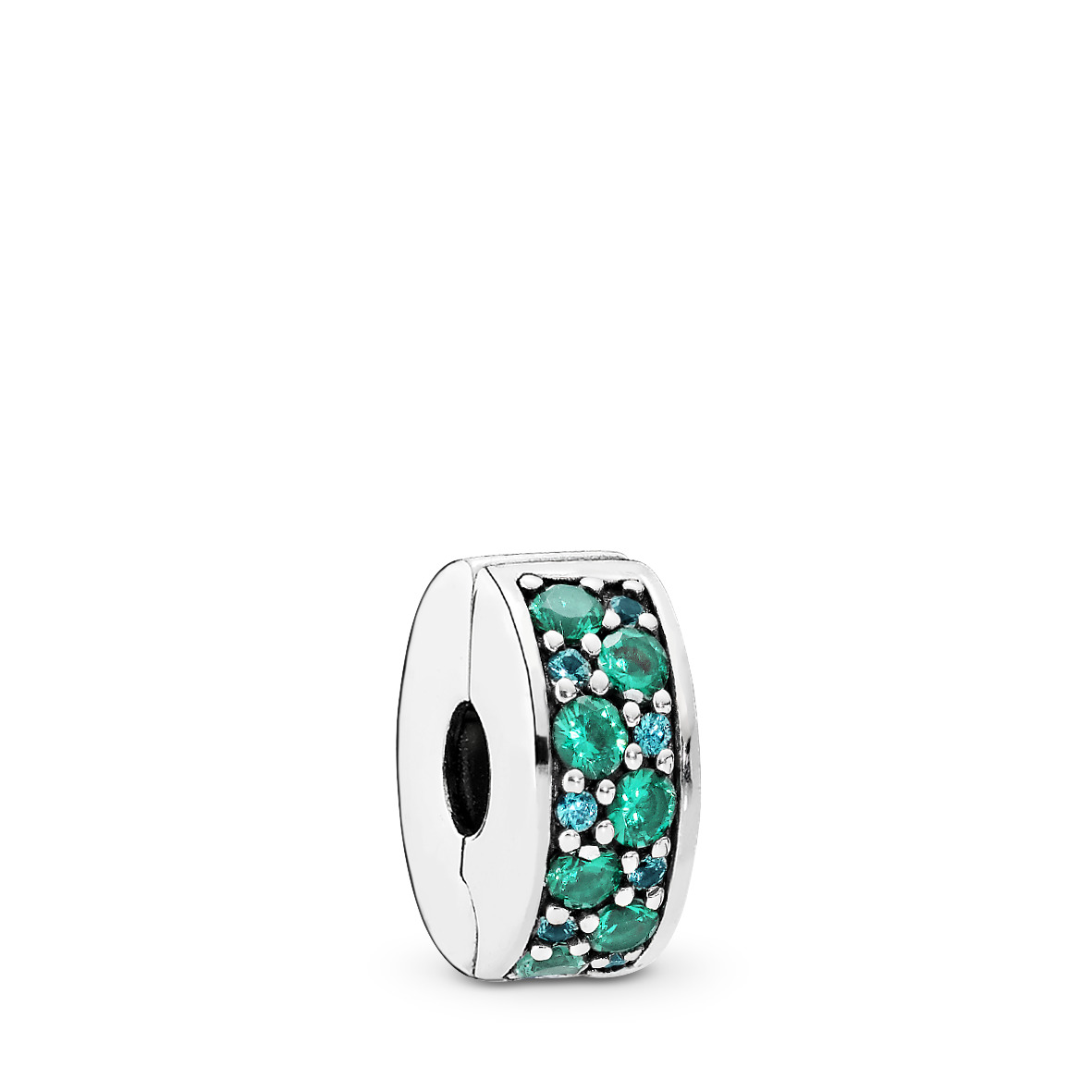 Pandora silber Clip grüne Steine 791817MCZ Pandora silber Clip grüne Steine 791817MCZ