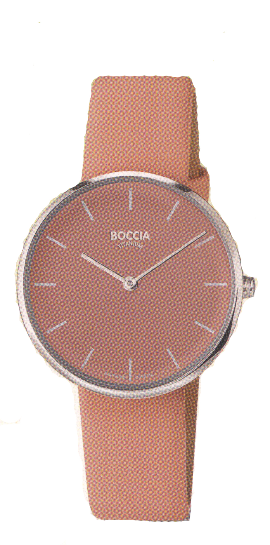 Boccia Titan Damenuhr veganes Apfel Lederband 3327-08 Boccia Titan Damenuhr veganes Apfel Lederband 3327-08