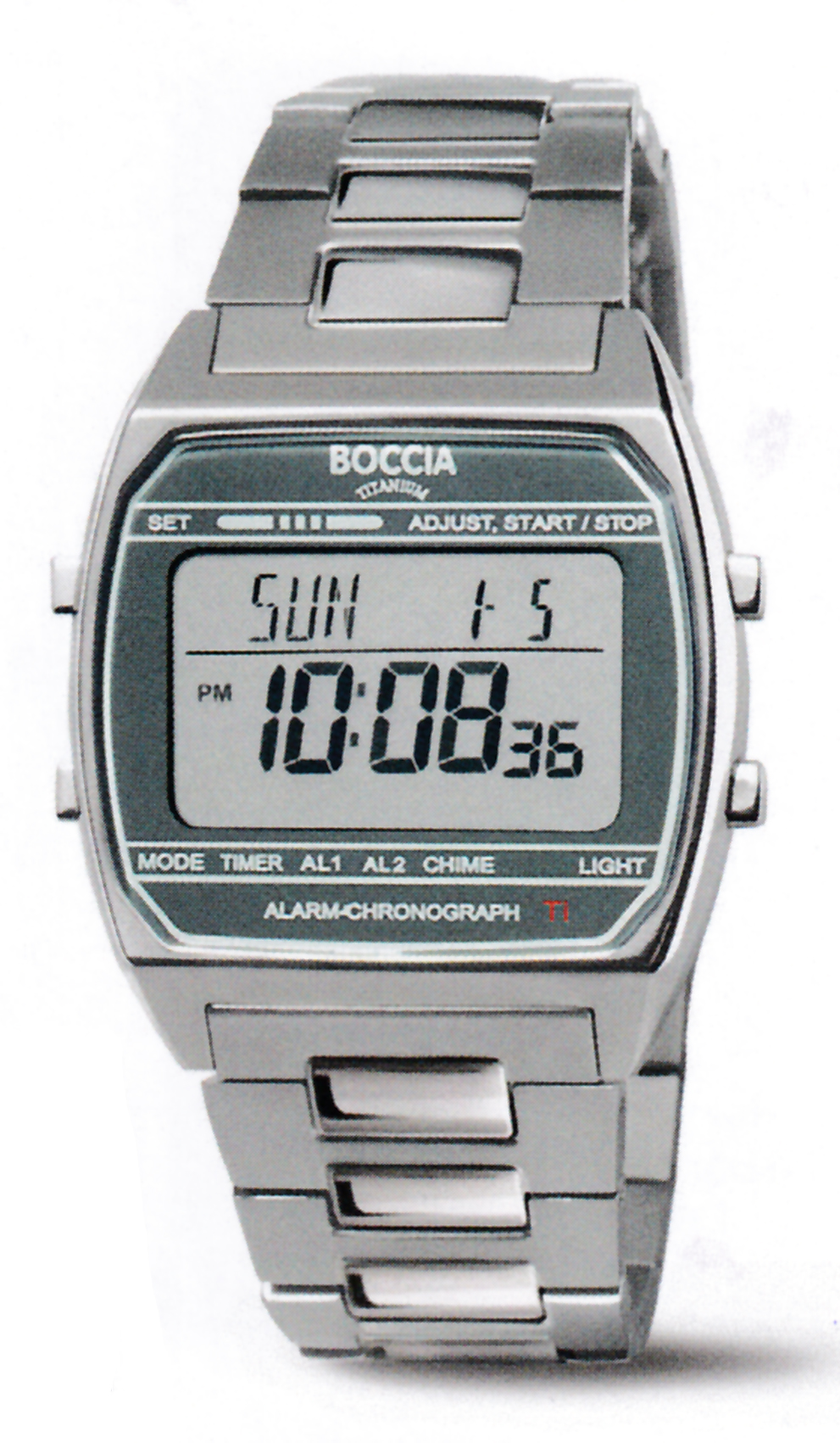 Boccia Titan Herrenuhr Digital 3738-05
