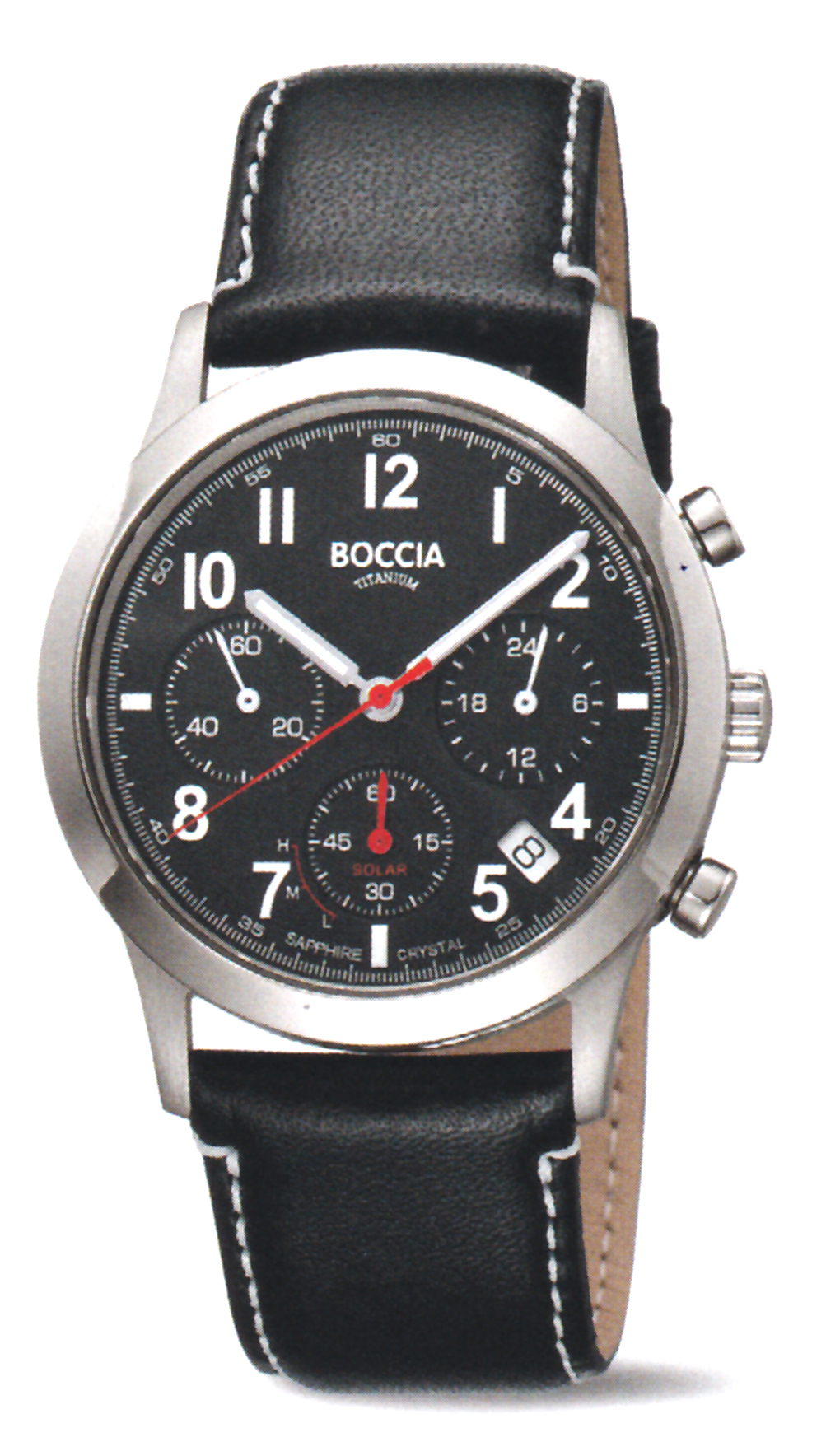 Boccia Titan Herrenuhr Solar 3735-01