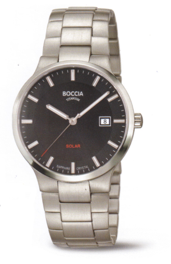 Boccia Titanium Herrenuhr SOLAR 3652-03 Boccia Titanium Herrenuhr SOLAR 3652-03