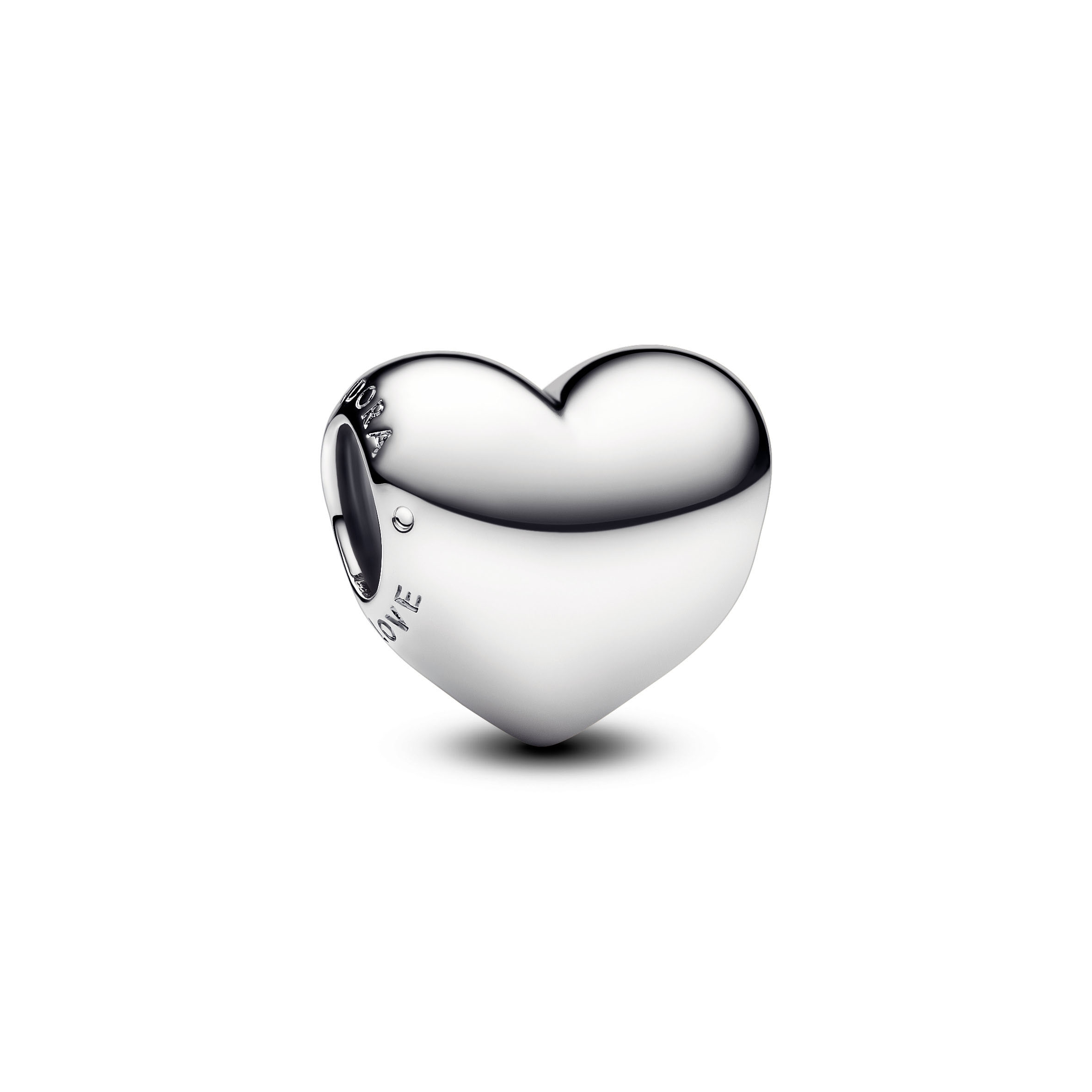 Pandora Moments Gravierbares Herz „Be Love“ Mini Charm 793439C00