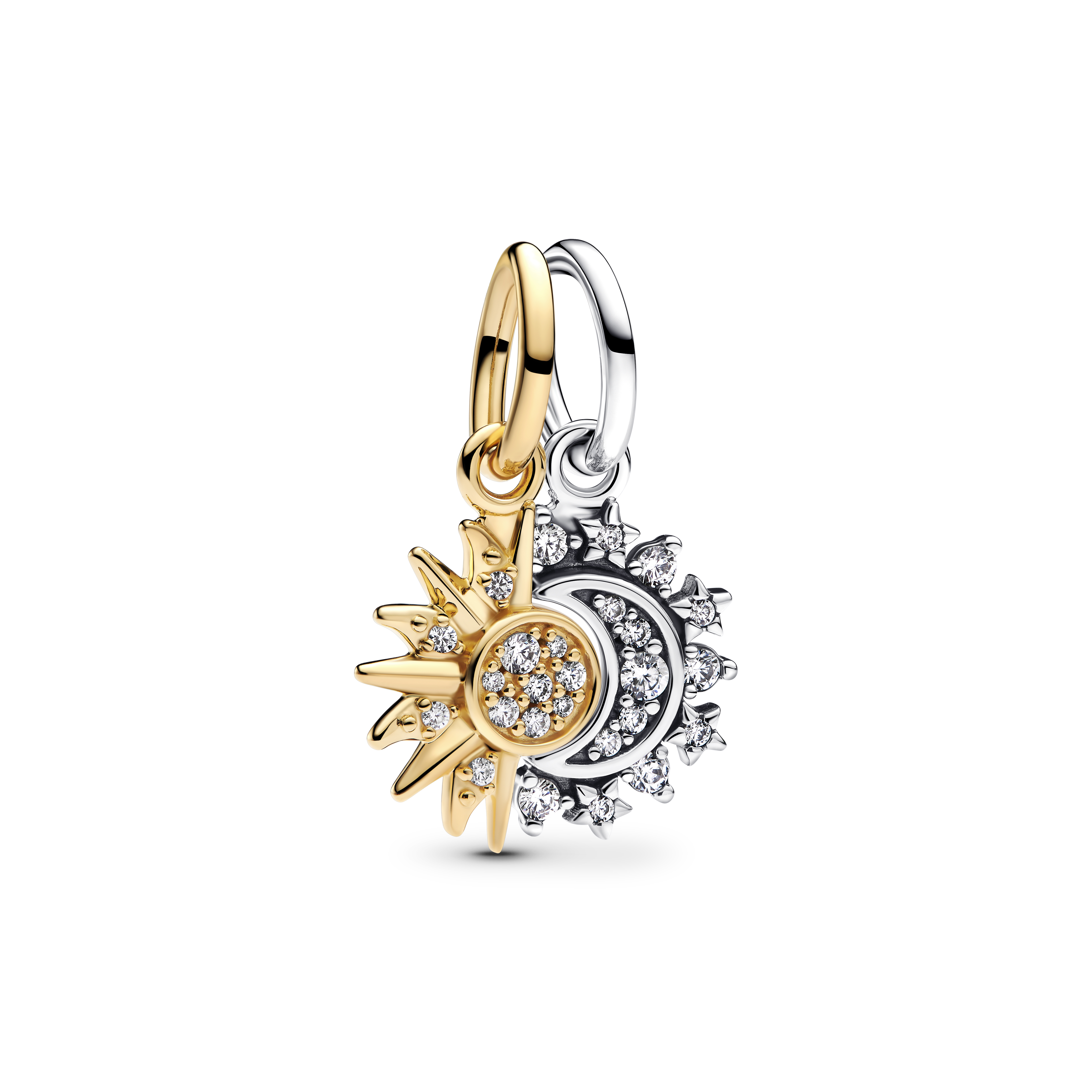 Pandora Moments Teilbarer Sonne & Mond Charm-Anhänger 763585C01