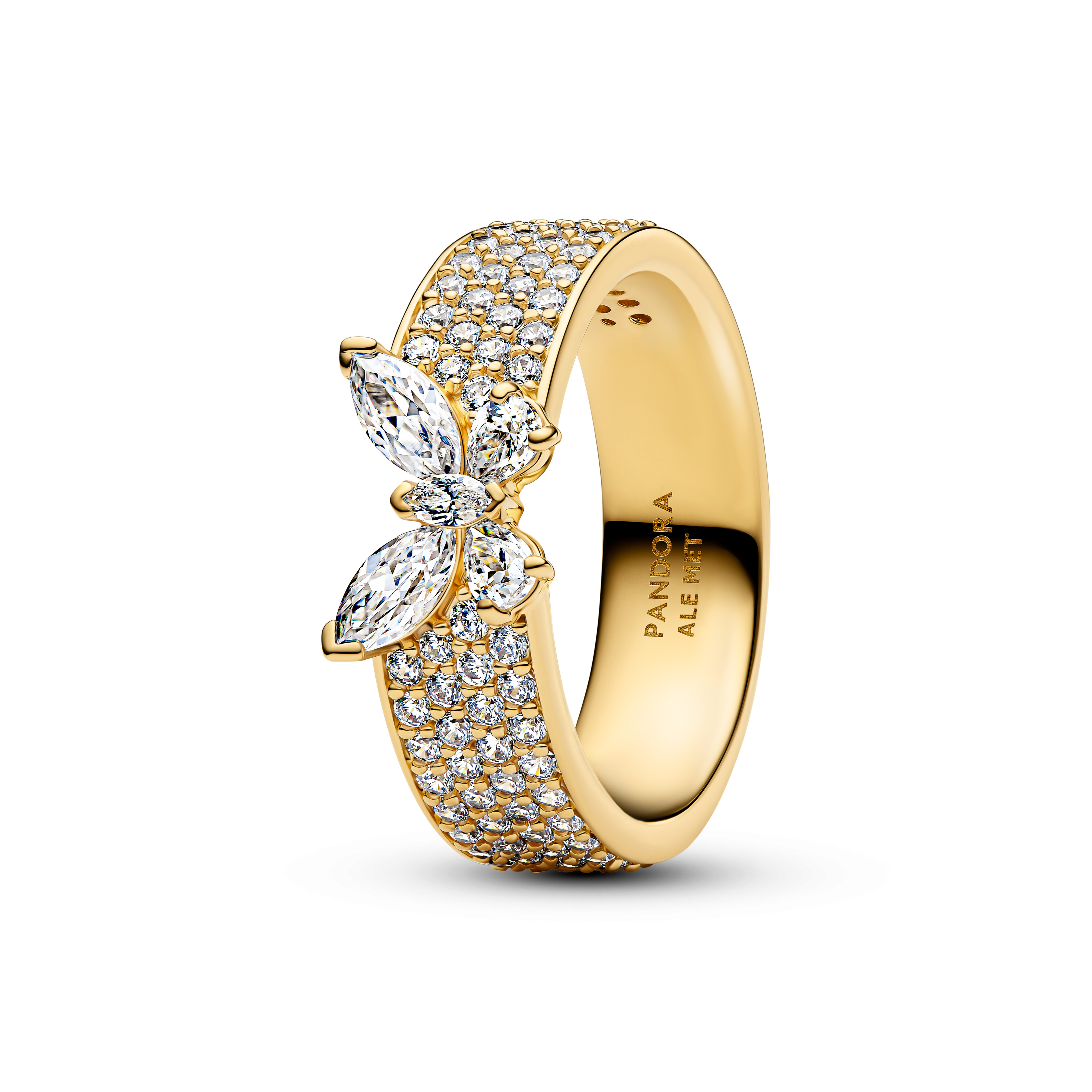 Pandora Timeless Breiter funkelnder Schmetterlingsring 164270C01-56