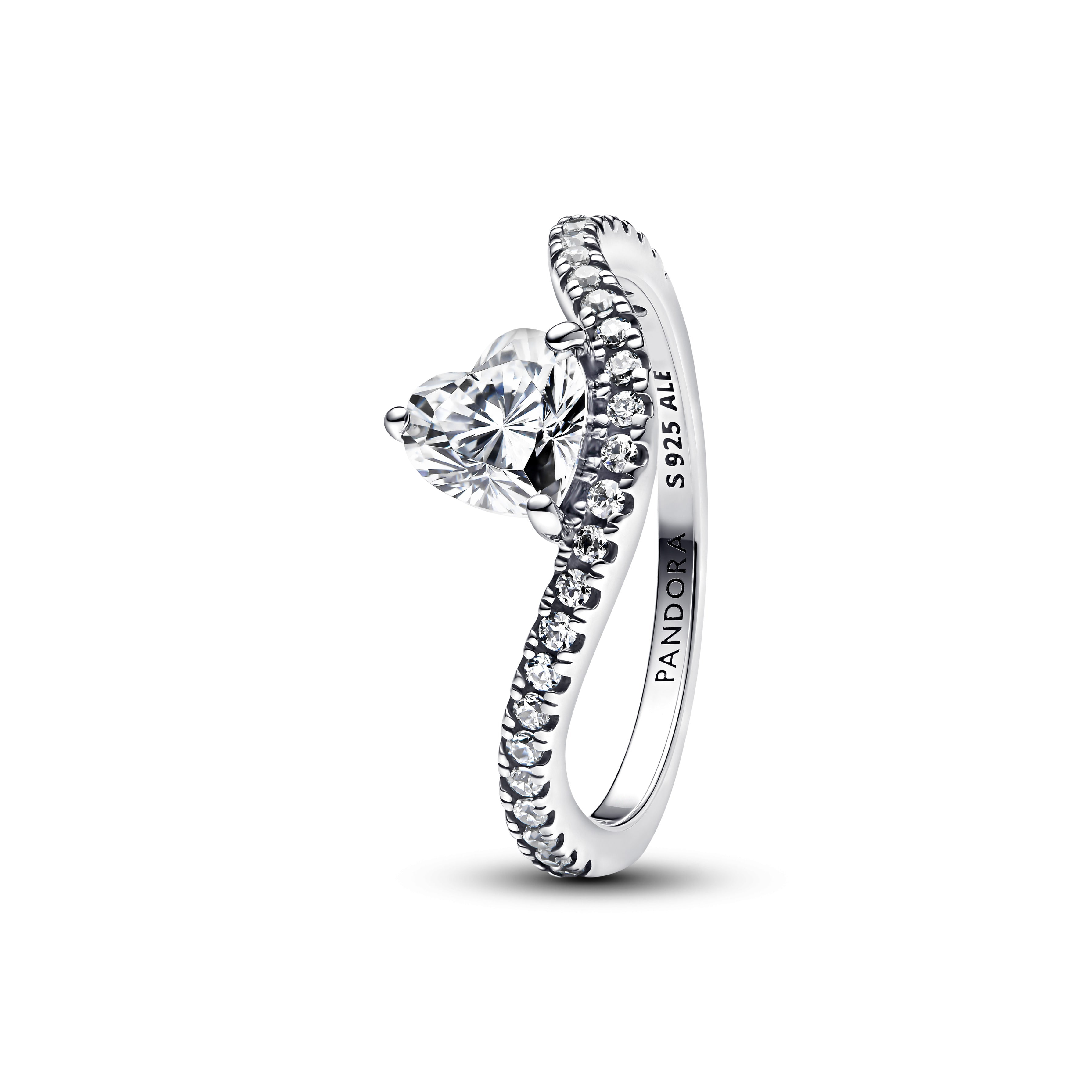 Pandora Timeless Welliger Pavé Herz Ring 193661C01-54 Pandora Timeless Welliger Pavé Herz Ring 193661C01-54